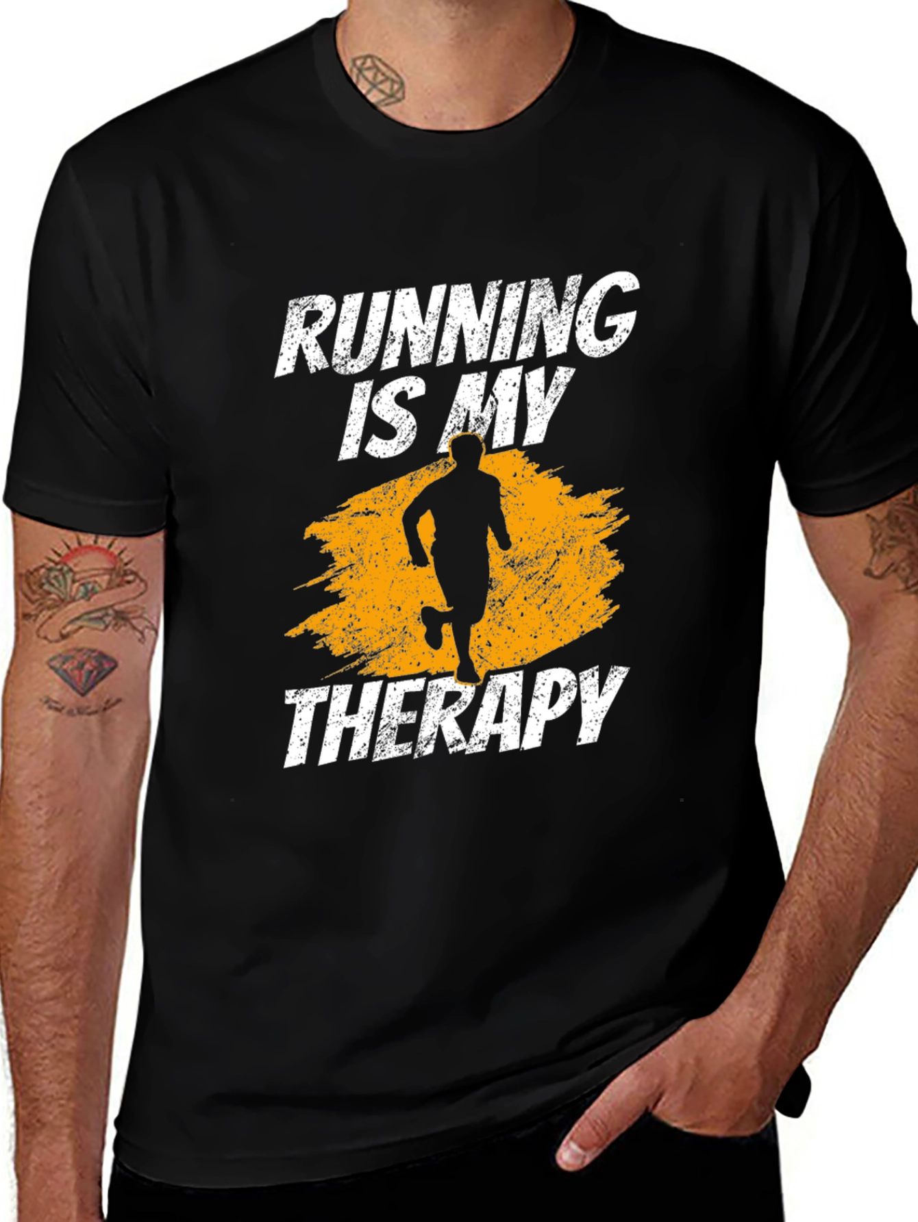 Variant 28 of Running Is My Therapy Graphic T-Shirt