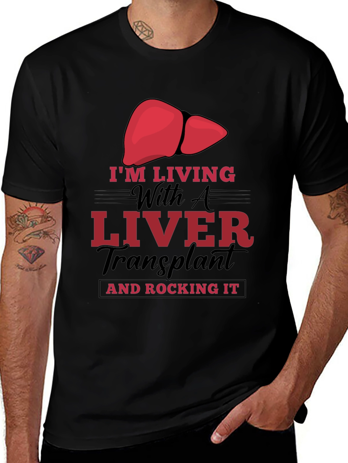 Liver Transplant Recipient Graphic T-Shirt
