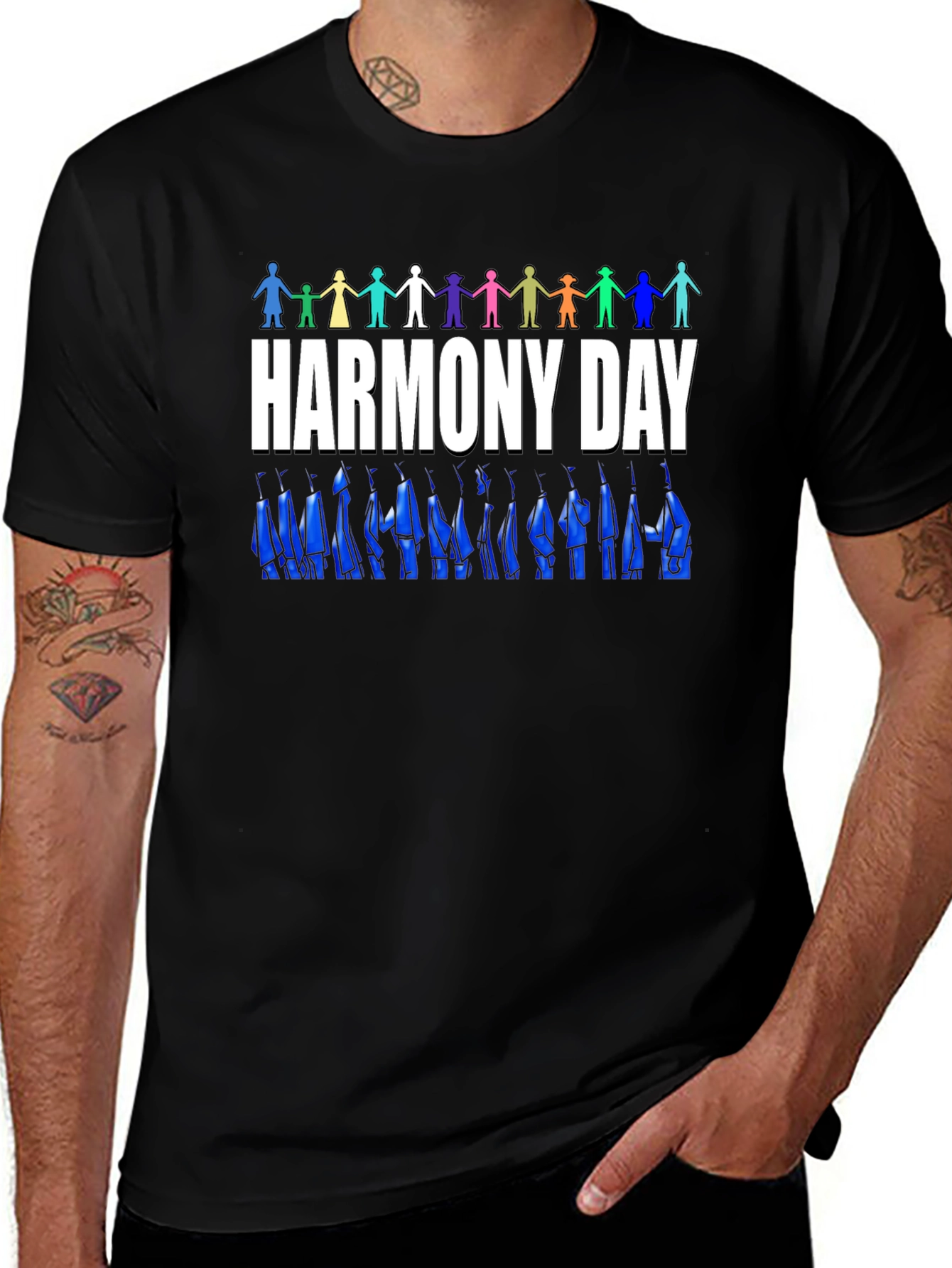 Harmony Day T-Shirt: Colorful Unity Design