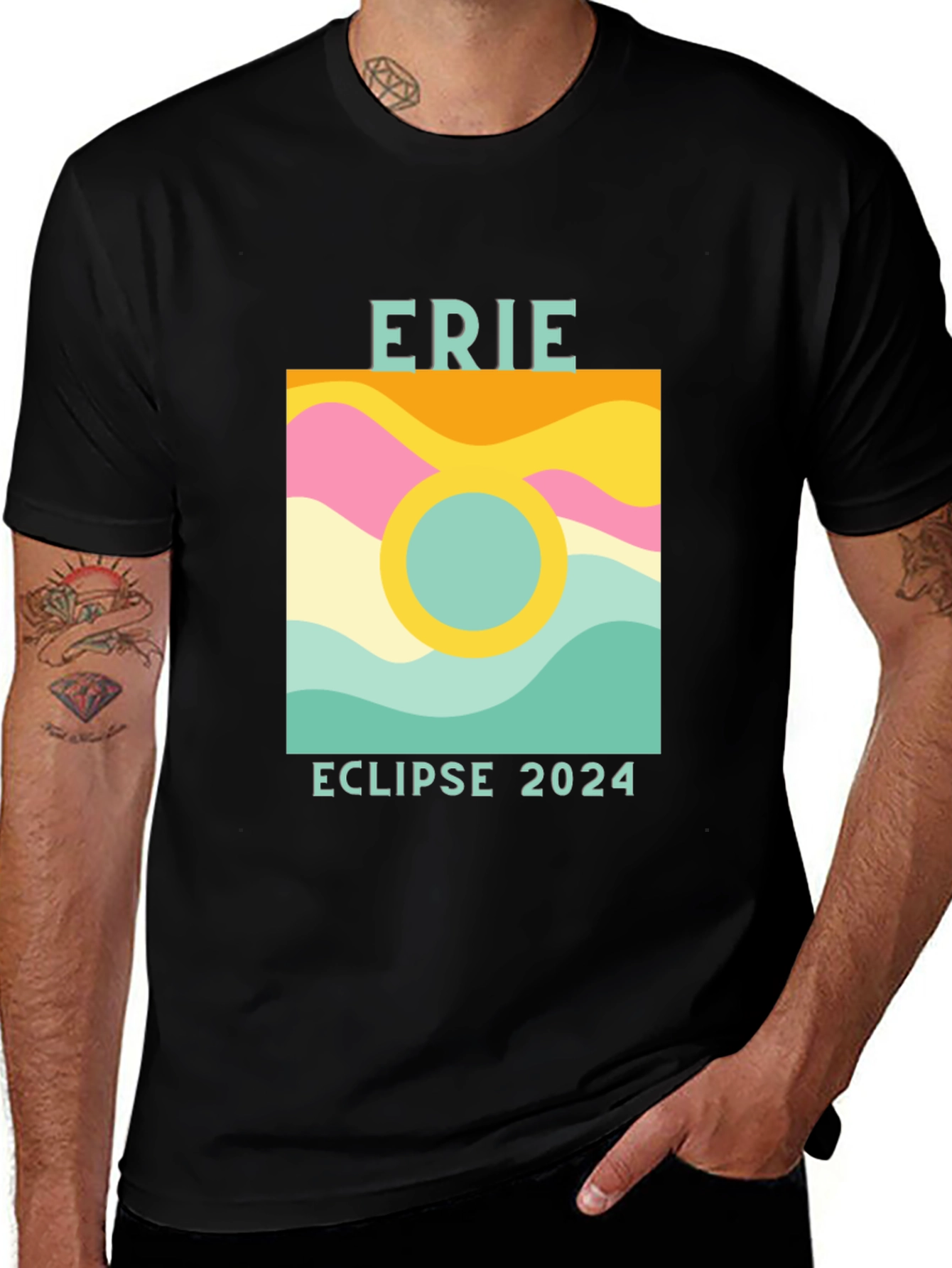 Variant 4 of Erie Eclipse 2024 Graphic T-Shirt