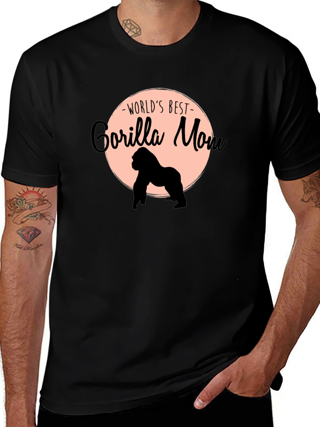 Variant 9 of World's Best Gorilla Mom Graphic Tee