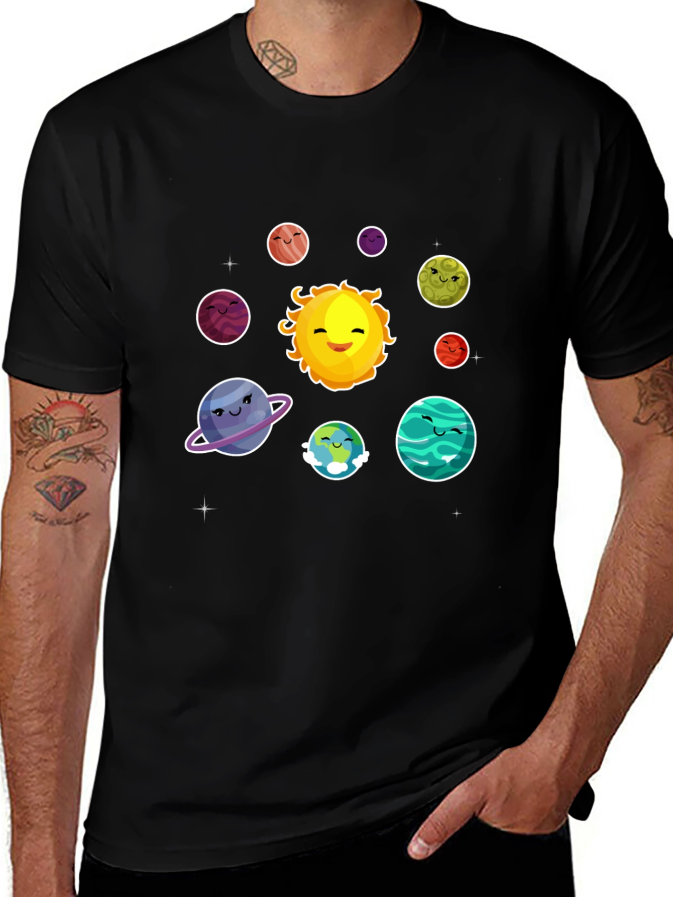 Variant 28 of Solar System Planets Graphic T-Shirt