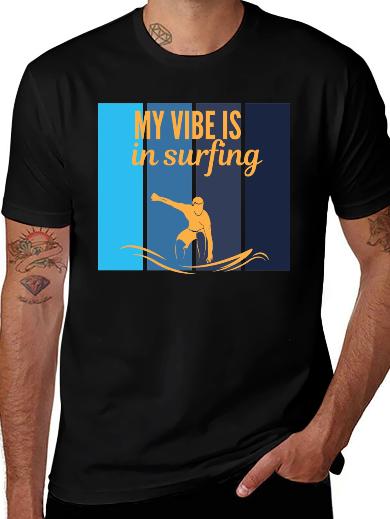 Variant 9 of Surfing Vibe Graphic T-Shirt