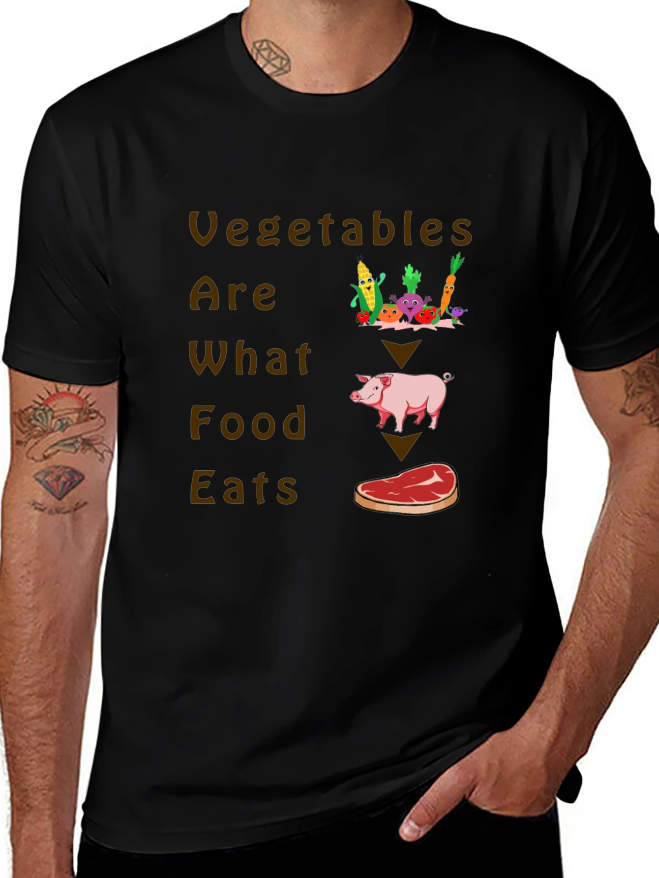 Variant 24 of Vegetables Are What Food Eats Graphic Tee