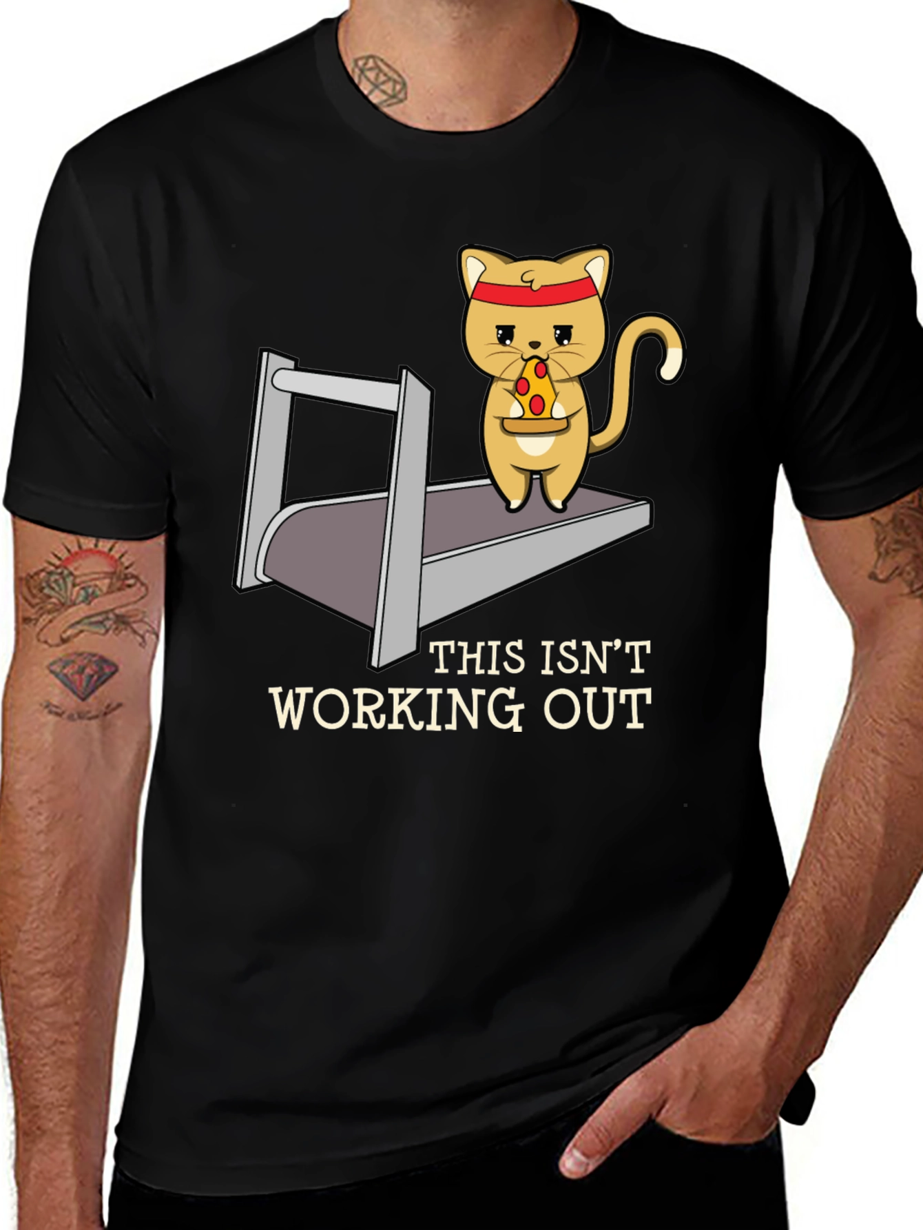 Variant 8 of Funny Cat Treadmill T-Shirt: This Isn't Working Out