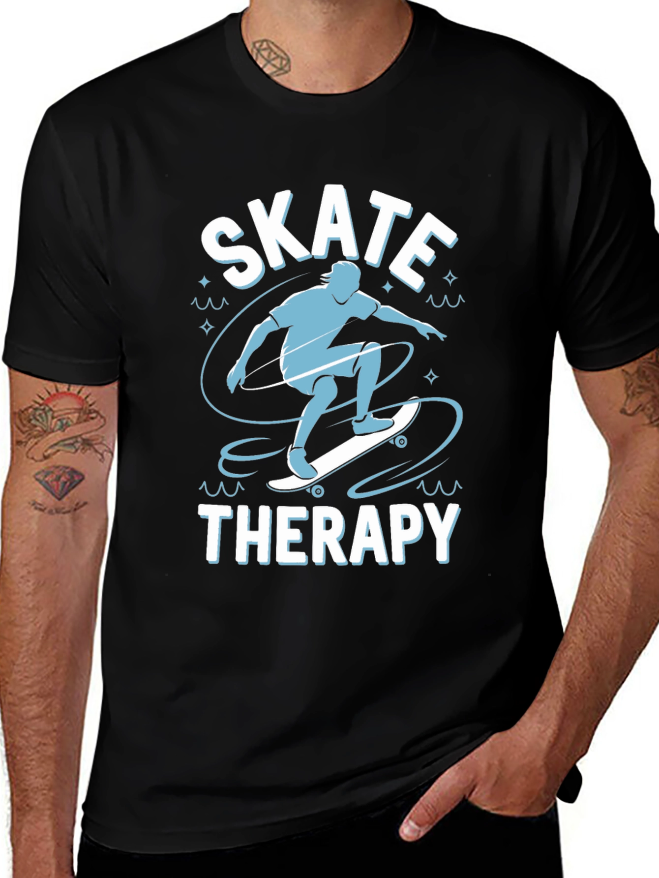 Skate Therapy T-Shirt - Cool Skateboard Design