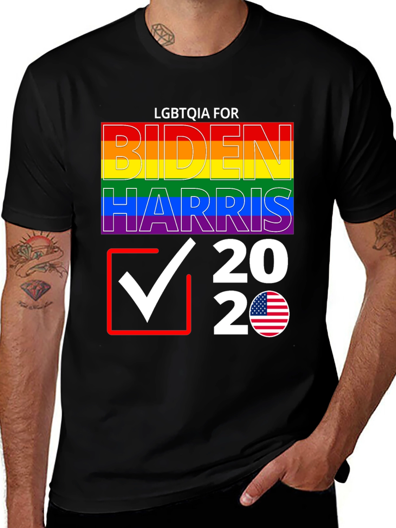 LGBTQIA for Biden Harris 2020 T-Shirt