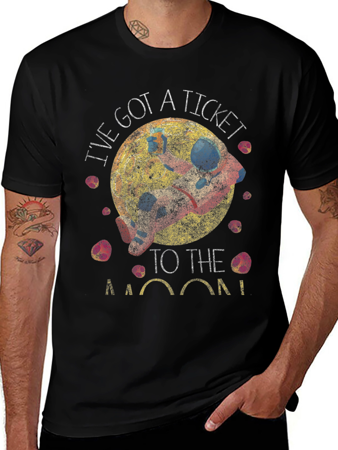 Variant 30 of Ticket to the Moon Graphic T-Shirt