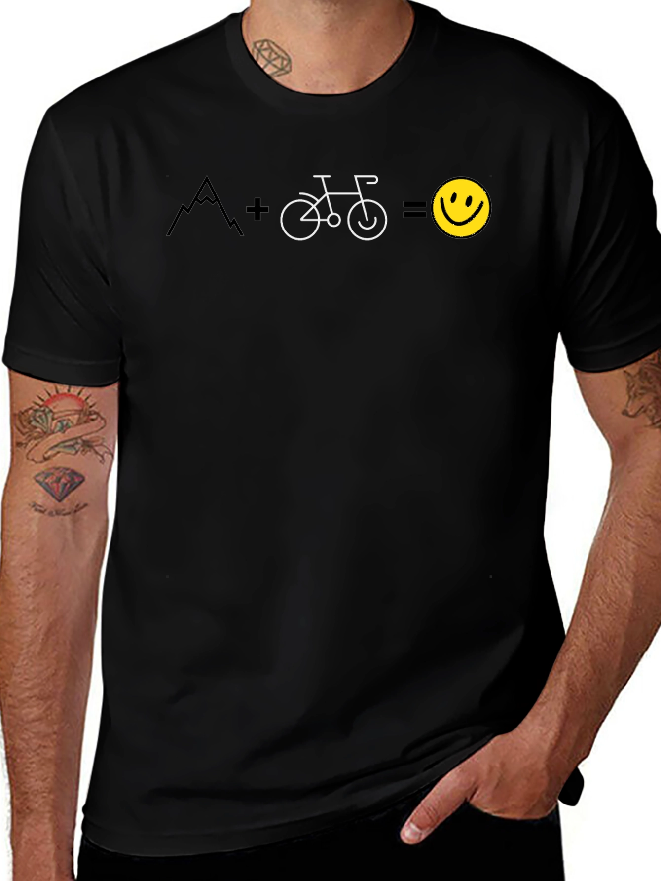 Variant 14 of Mountain Bike + Happy Face T-Shirt