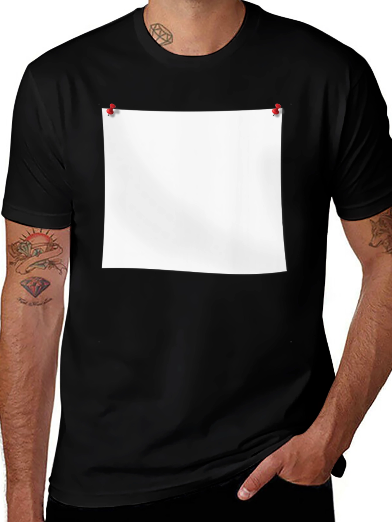 Variant 28 of Blank Canvas Tee: Black Graphic T-Shirt