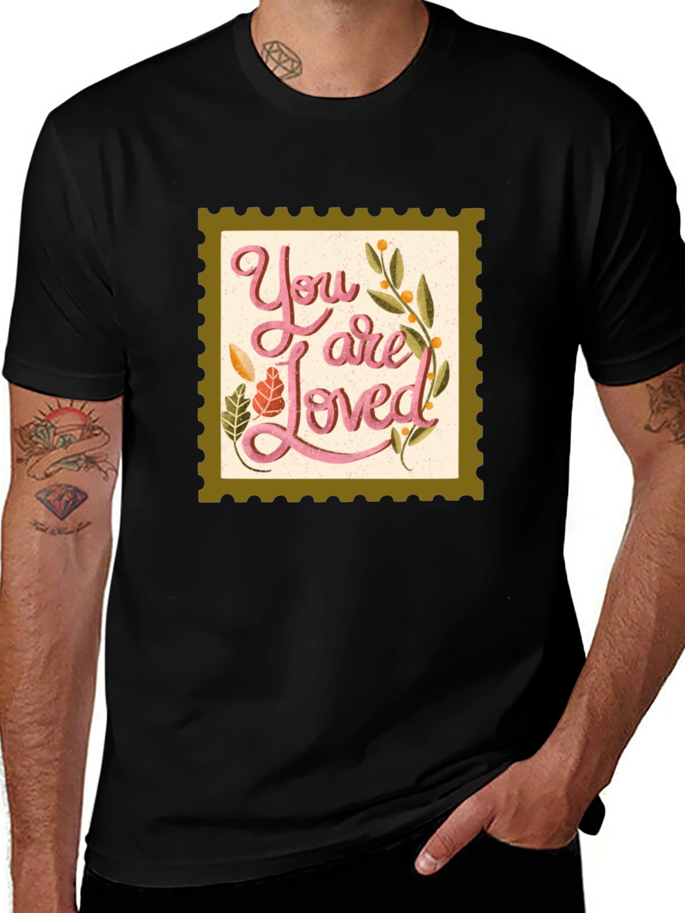 Variant 24 of You Are Loved Graphic T-Shirt - Black