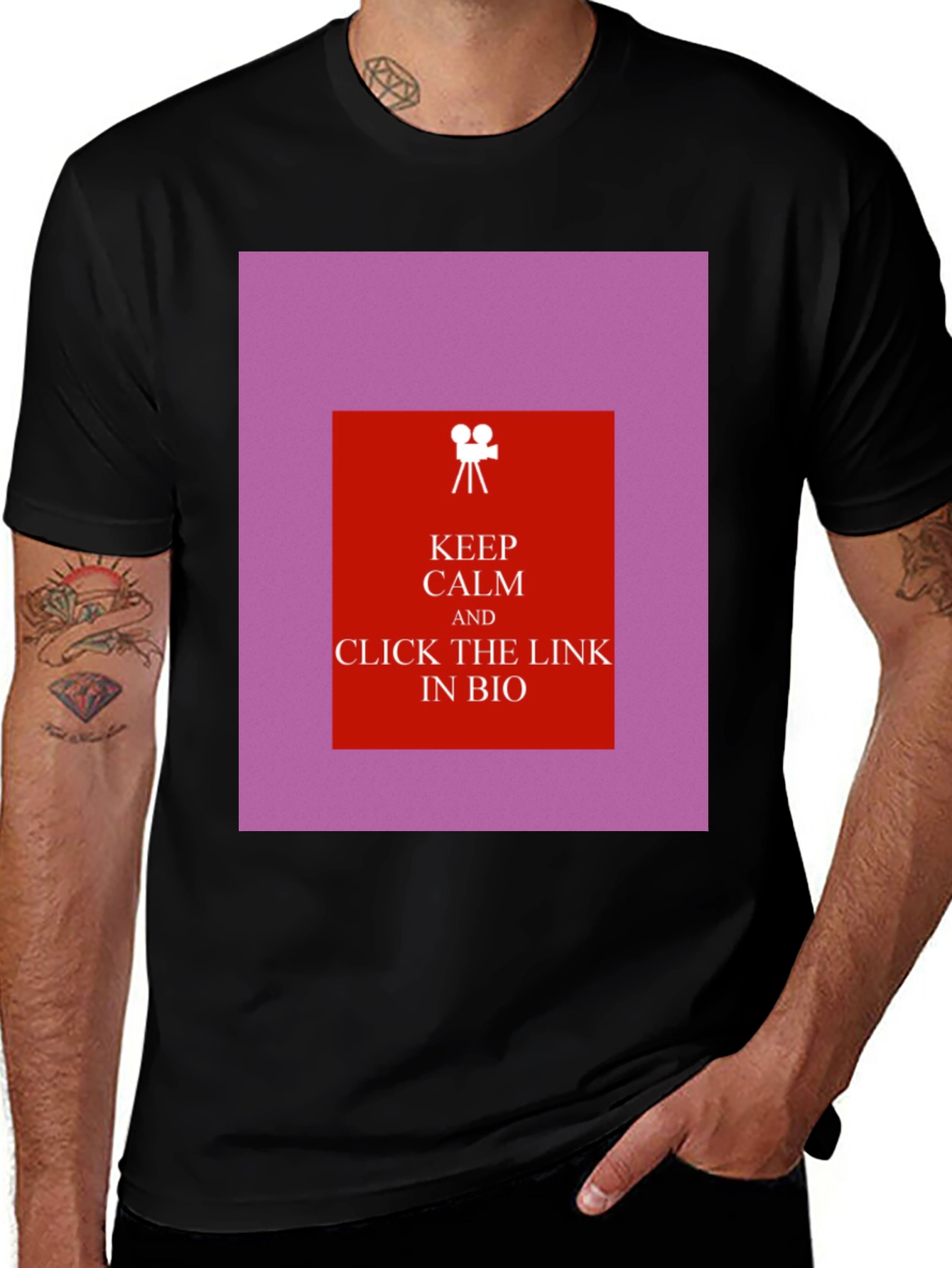 Variant 12 of Keep Calm & Click the Link T-Shirt