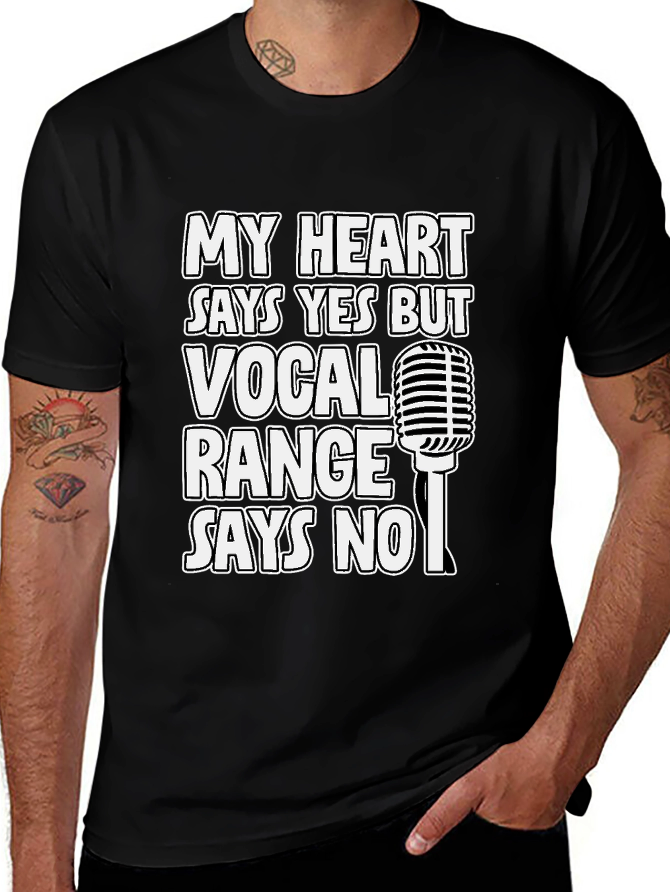 Variant 29 of Vocal Range Graphic T-Shirt