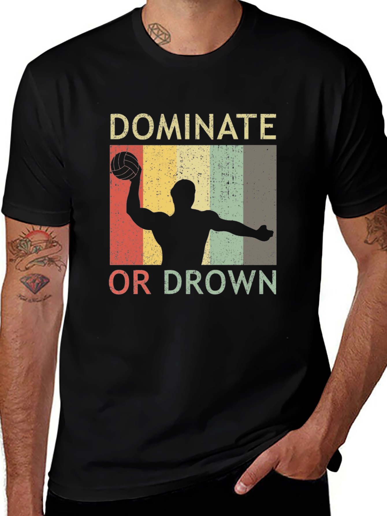 Variant 21 of Dominate or Drown Water Polo T-Shirt