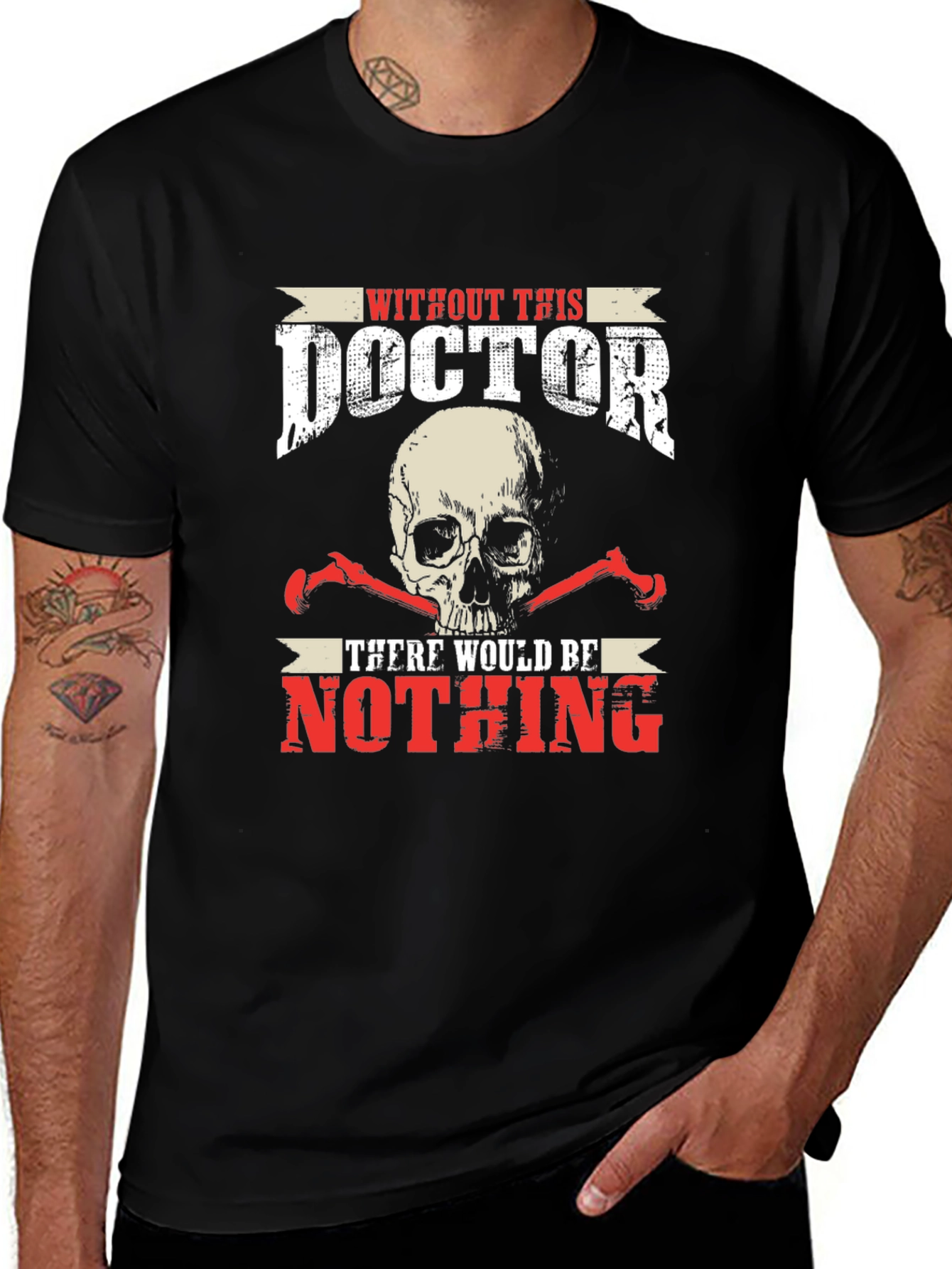 Variant 18 of Skull Doctor Graphic T-Shirt