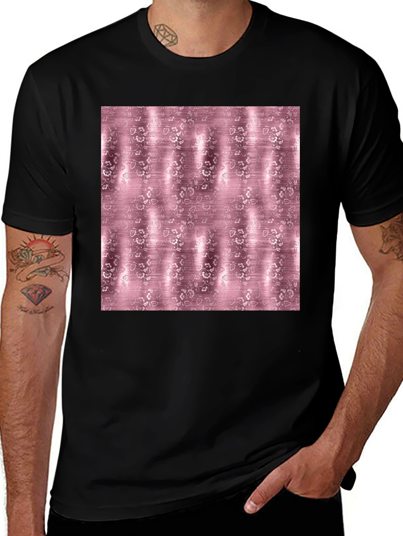 Variant 4 of Floral Patterned T-Shirt