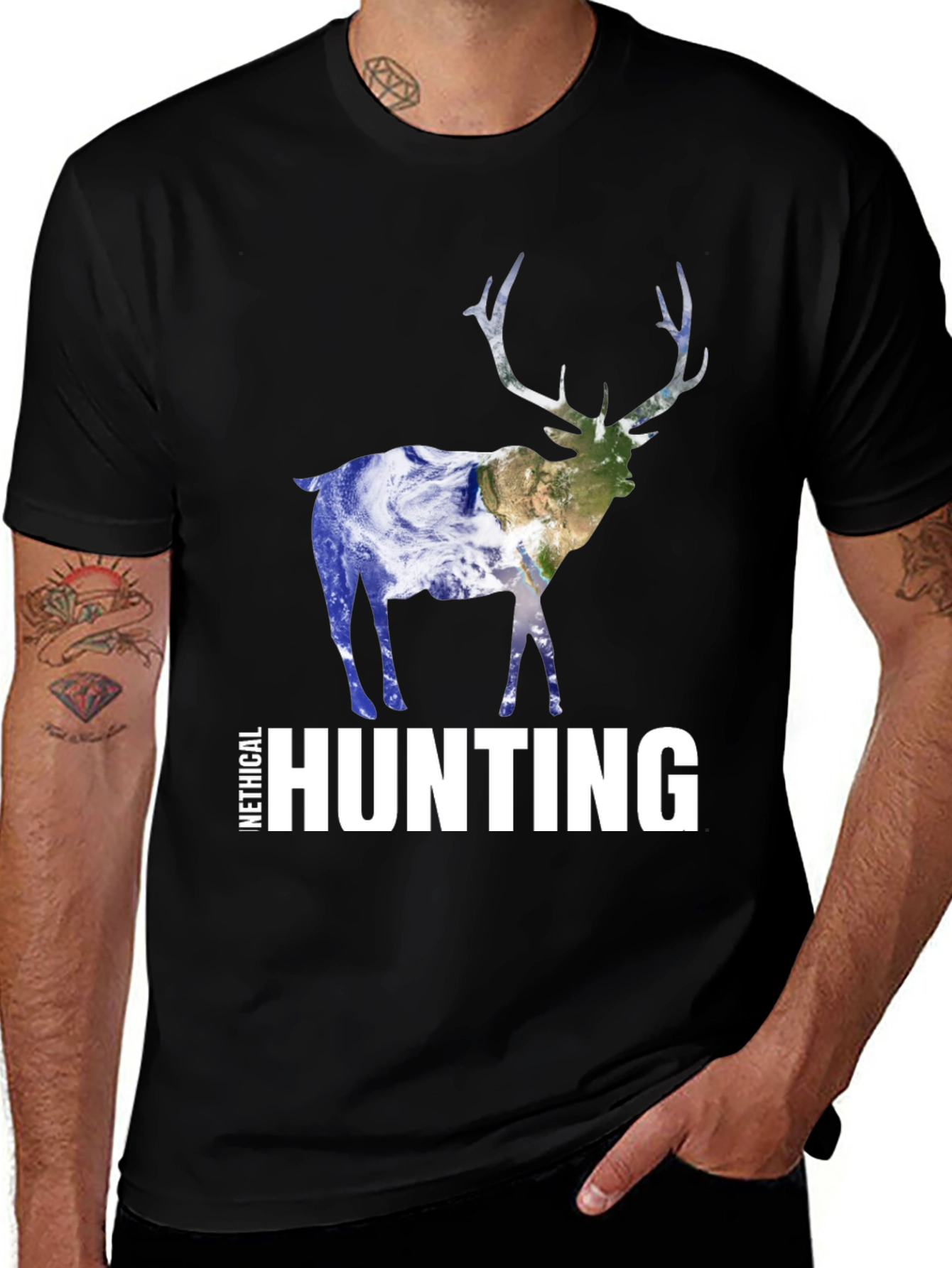 Variant 13 of Ethical Hunting T-Shirt - Earth Design