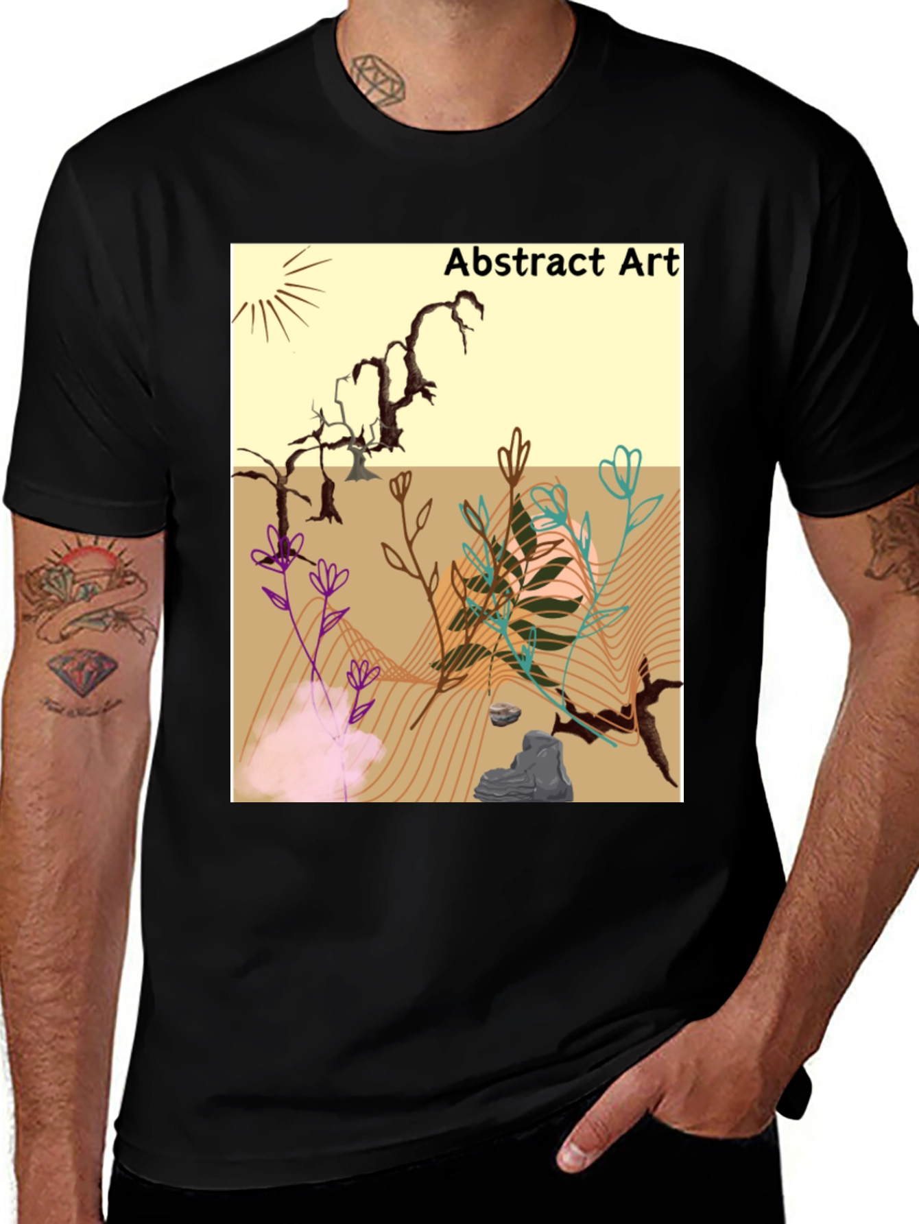Variant 6 of Abstract Art Graphic T-Shirt