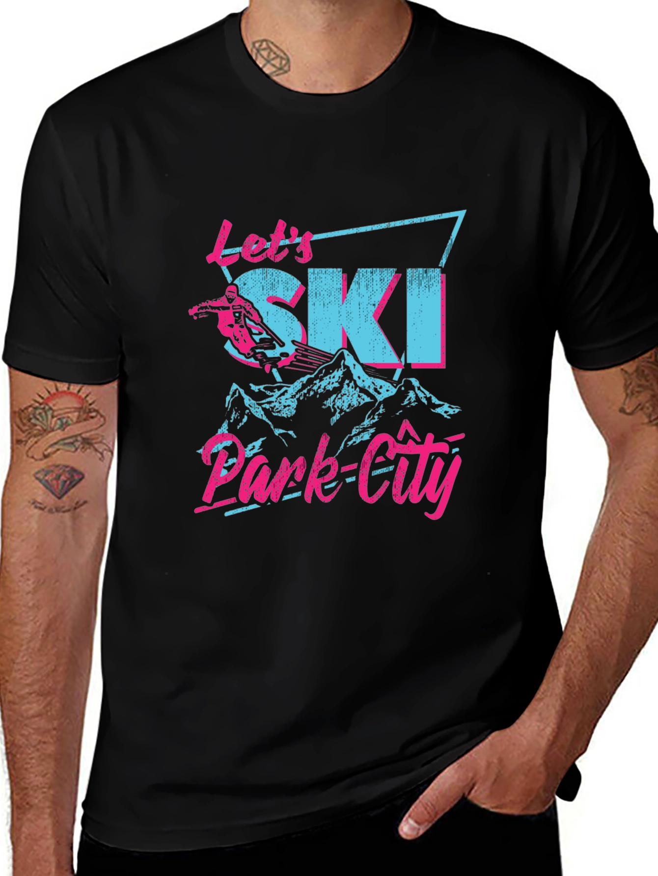 Variant 16 of Retro Ski Park City Graphic Tee