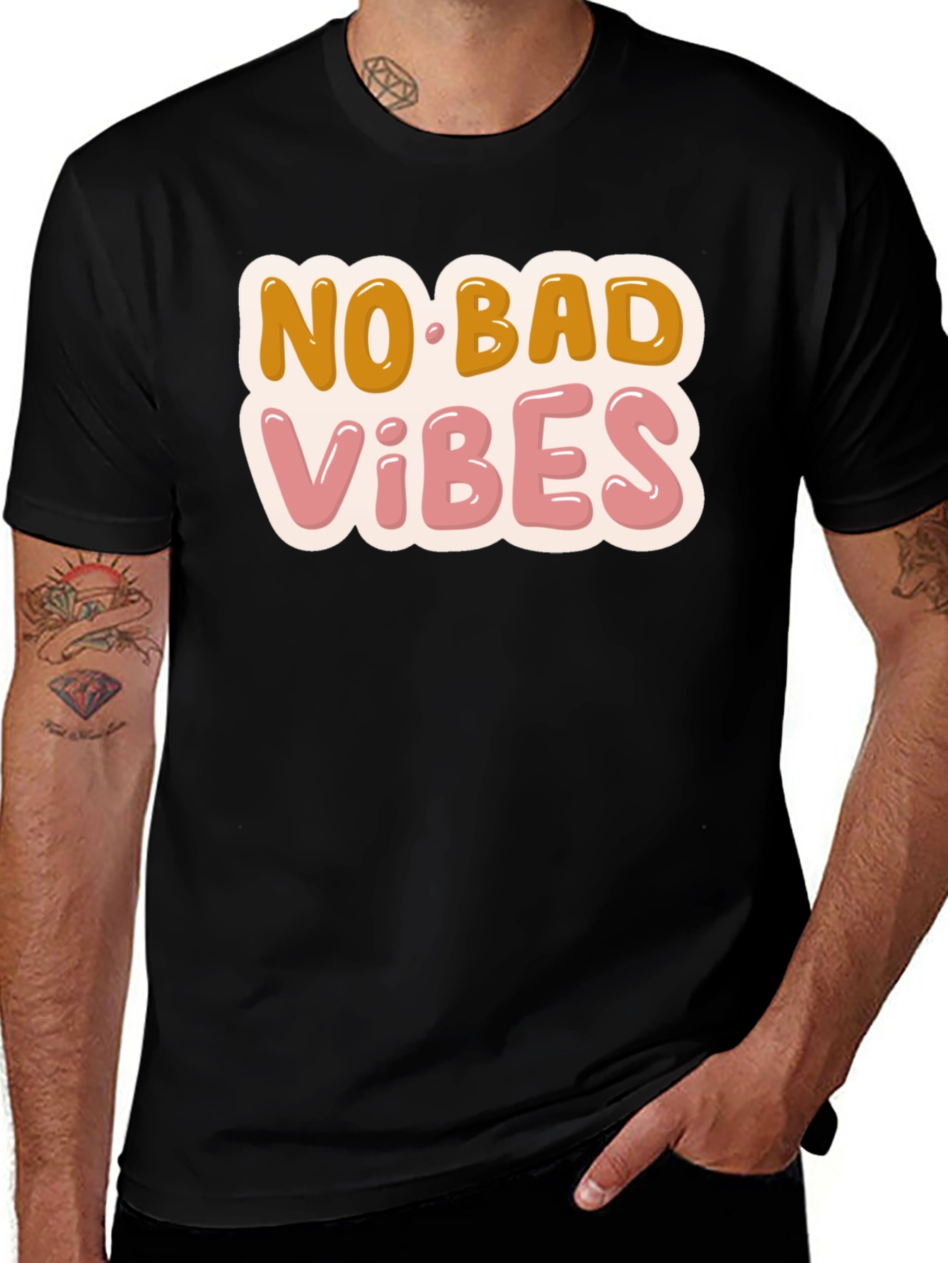 Variant 5 of No Bad Vibes Graphic T-Shirt
