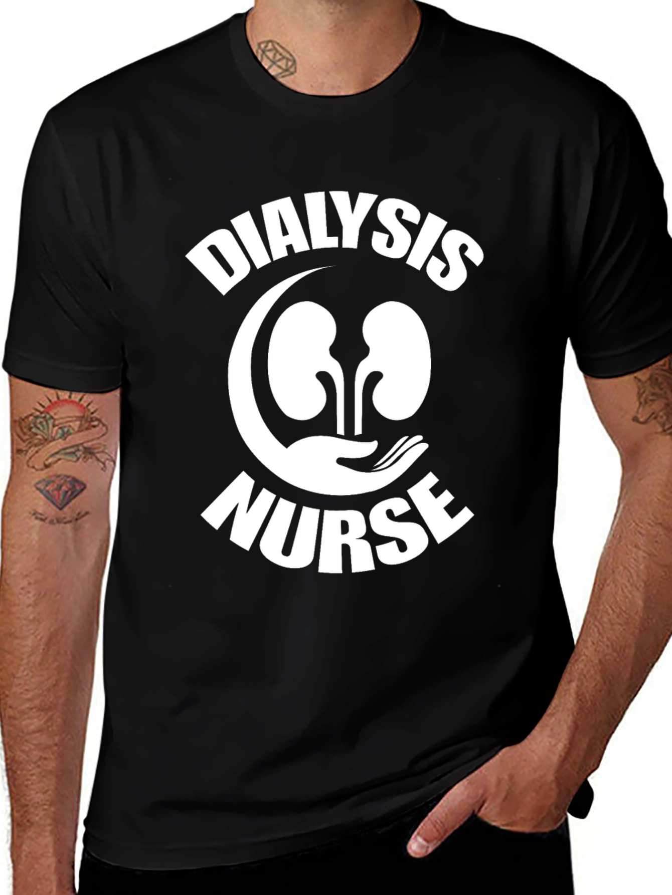 Dialysis Nurse Graphic T-Shirt - Kidney Care Tee