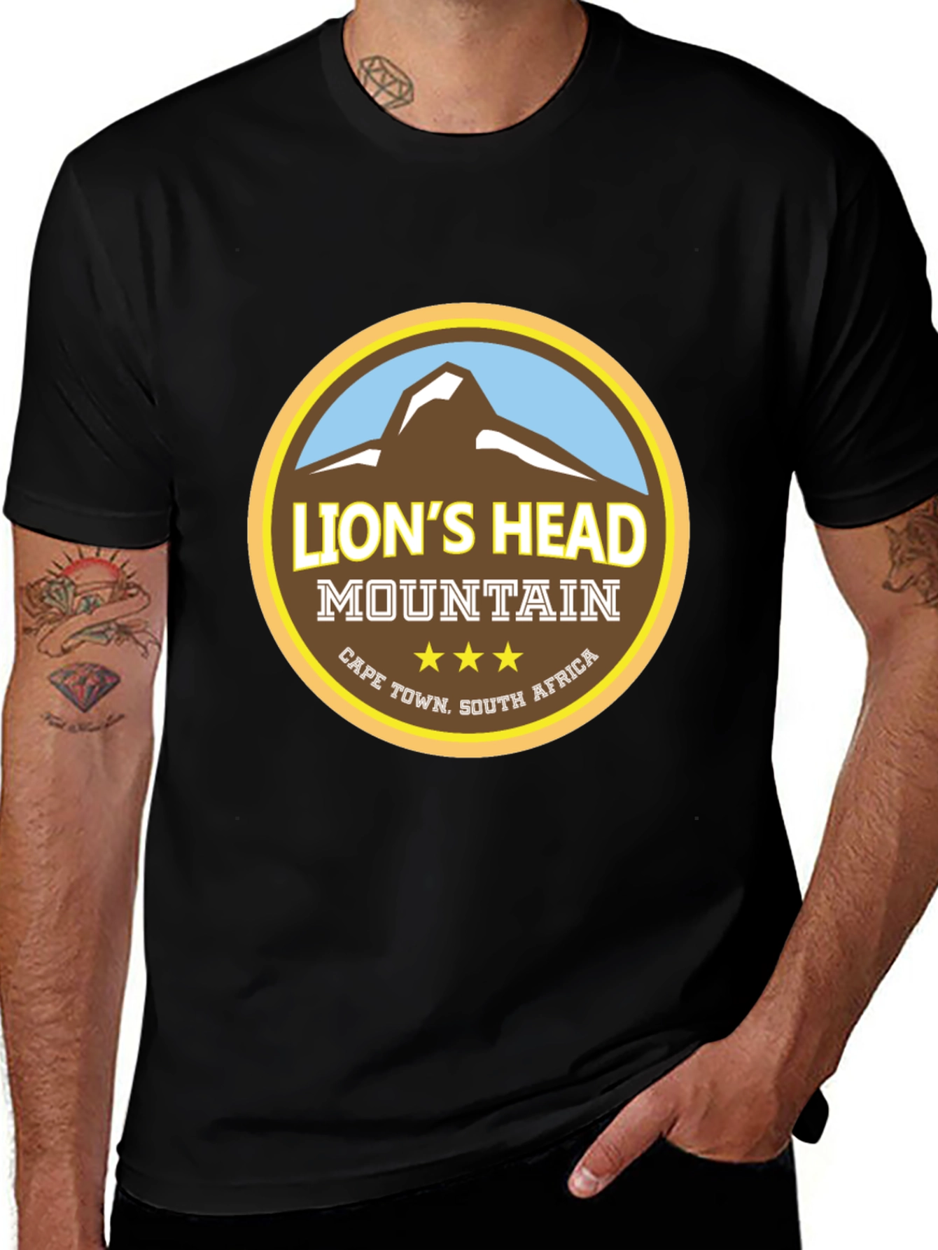 Variant 17 of Lion's Head Mountain Graphic Tee - Cape Town, South Africa