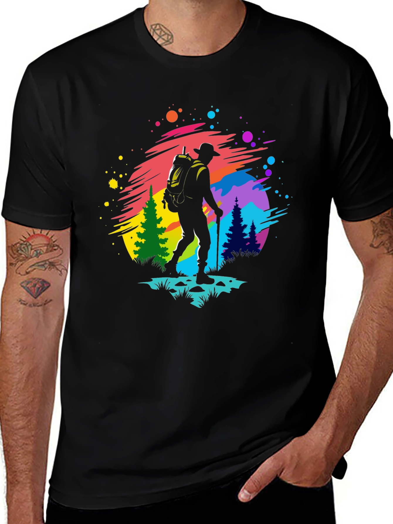 Variant 20 of Colorful Hiking Adventure Graphic Tee