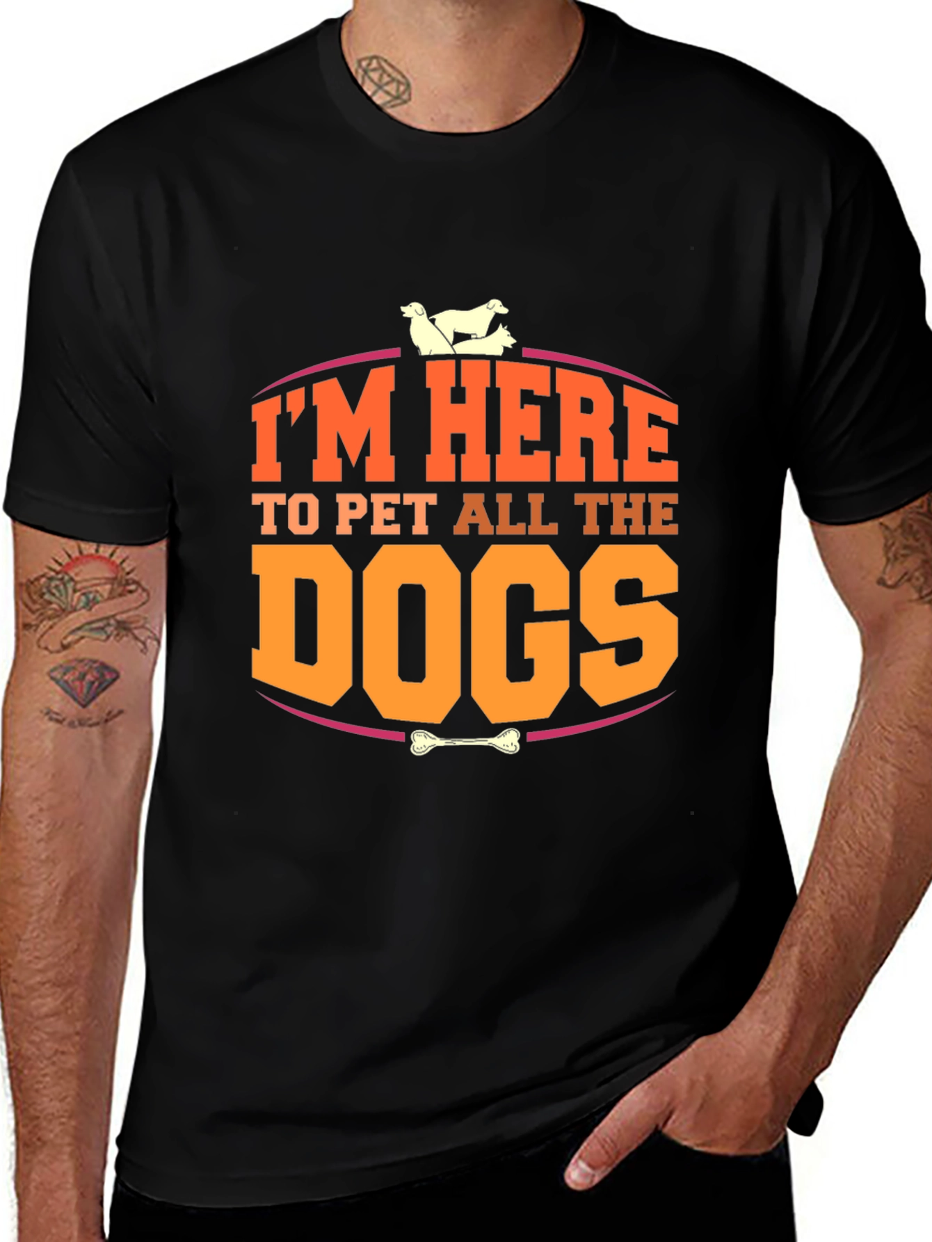 Variant 30 of I'm Here to Pet All the Dogs T-Shirt