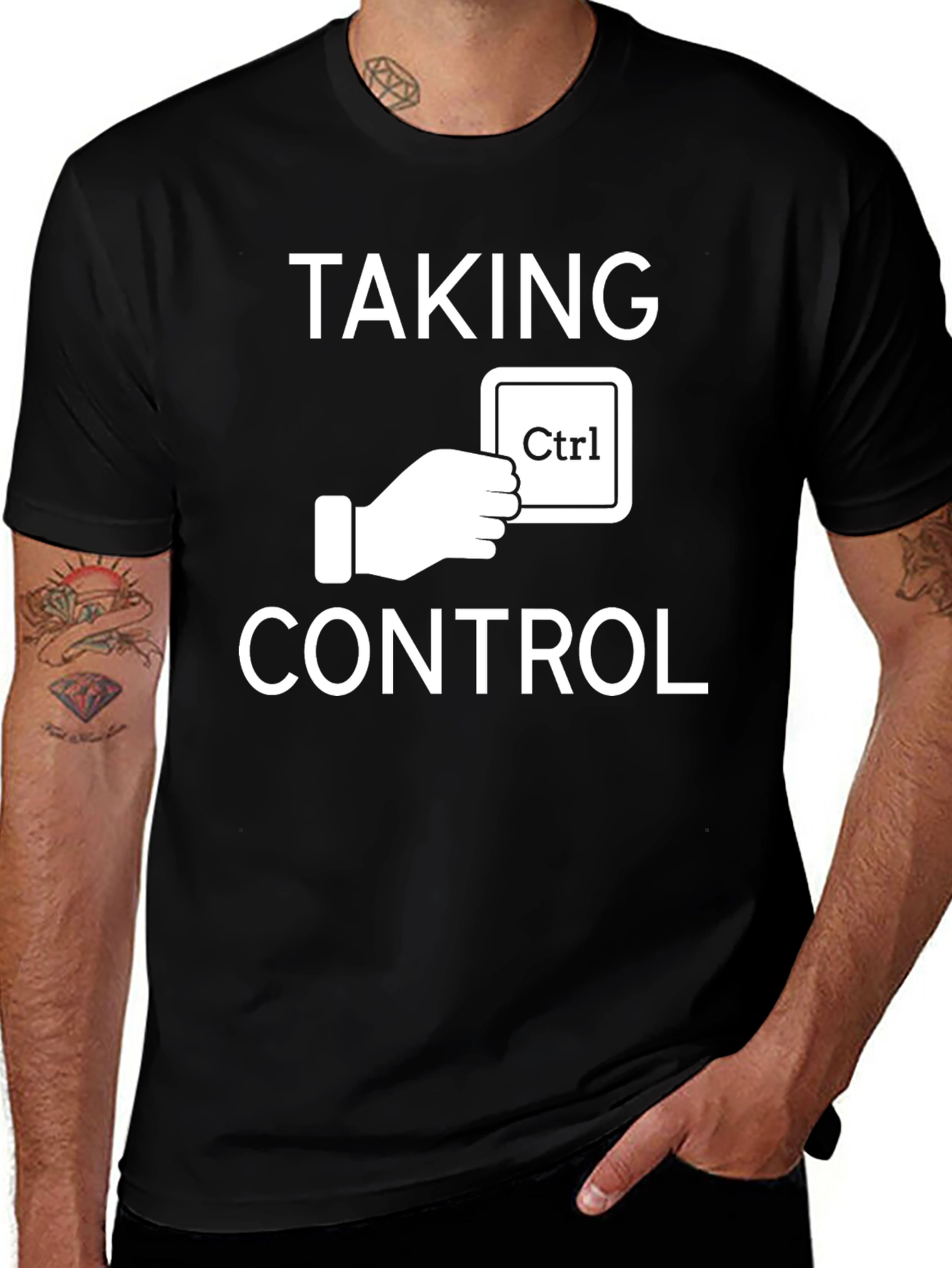 Variant 21 of Taking Control T-Shirt Funny Graphic Tee