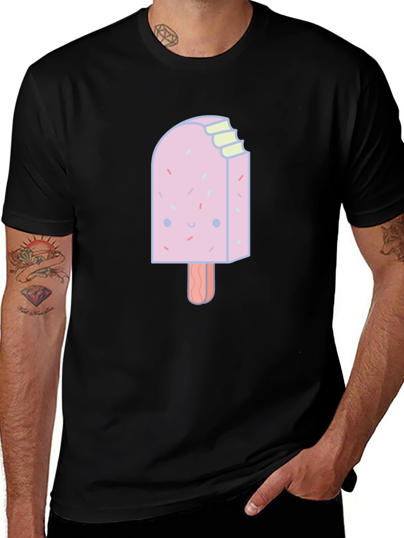 Variant 12 of Cute Ice Cream Popsicle Graphic Tee