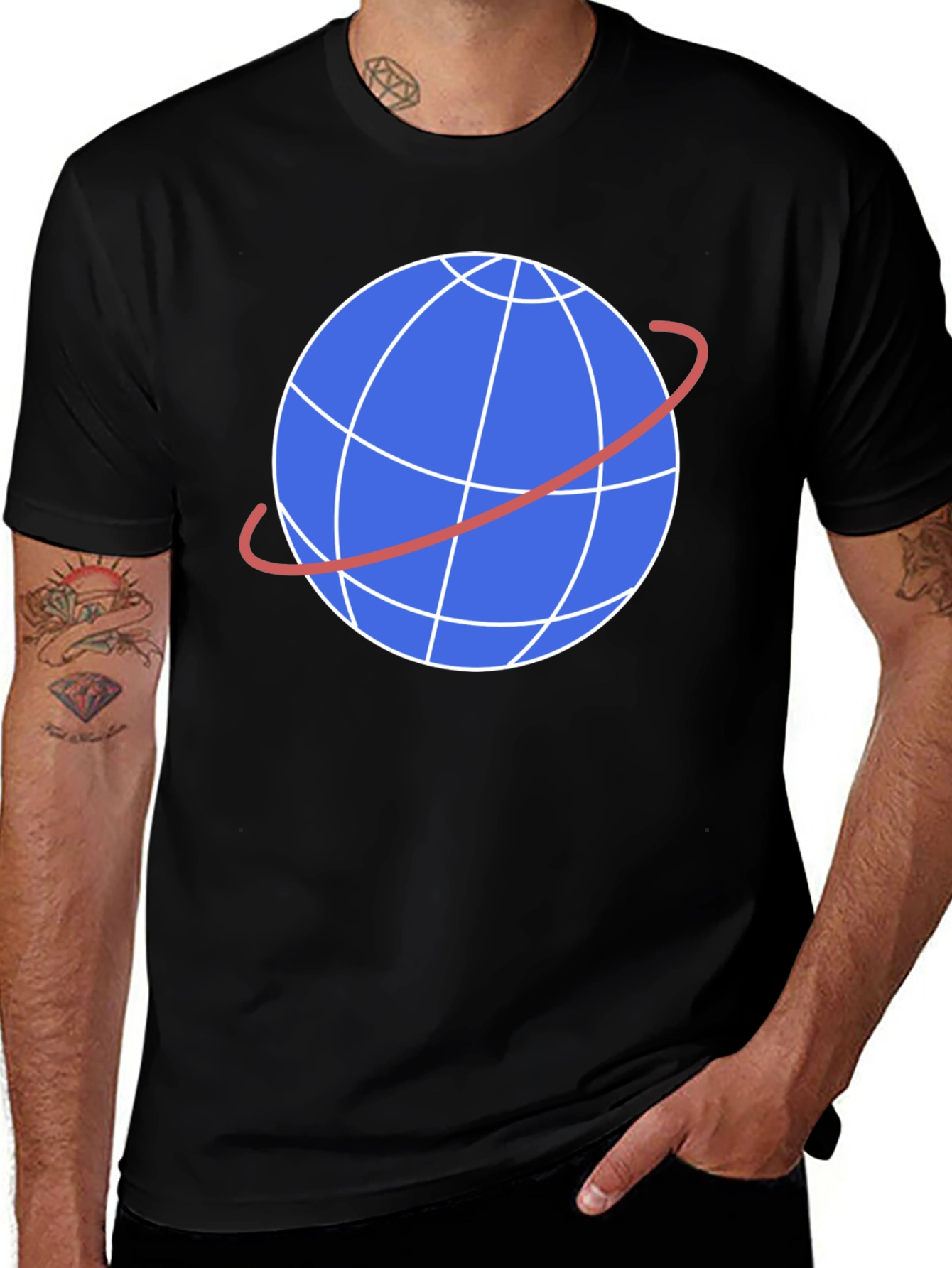 Variant 17 of Globe Graphic Tee - Stylish Round the World T-Shirt
