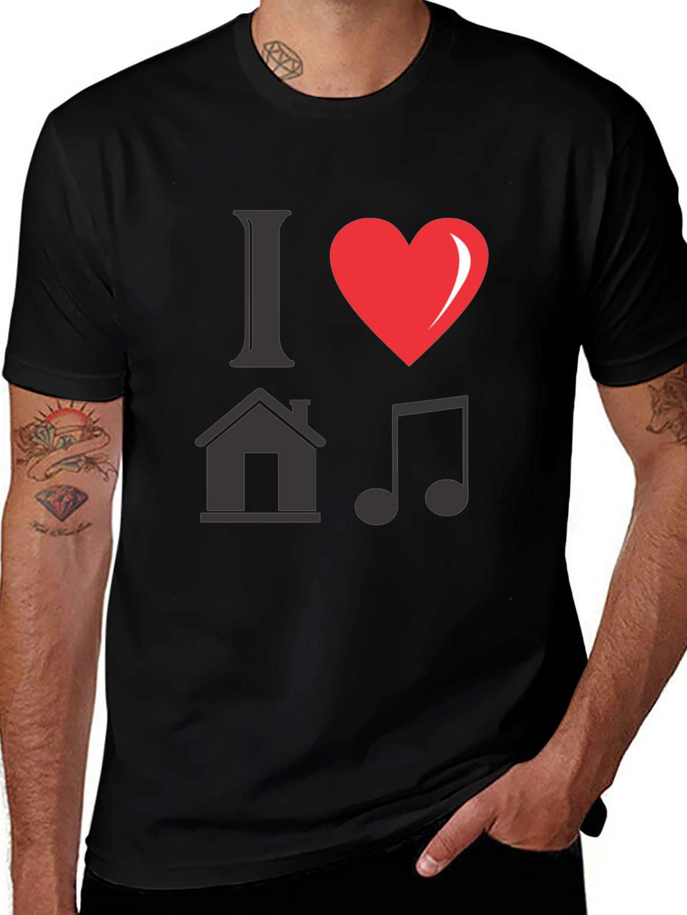 Variant 10 of I Love House Music T-Shirt