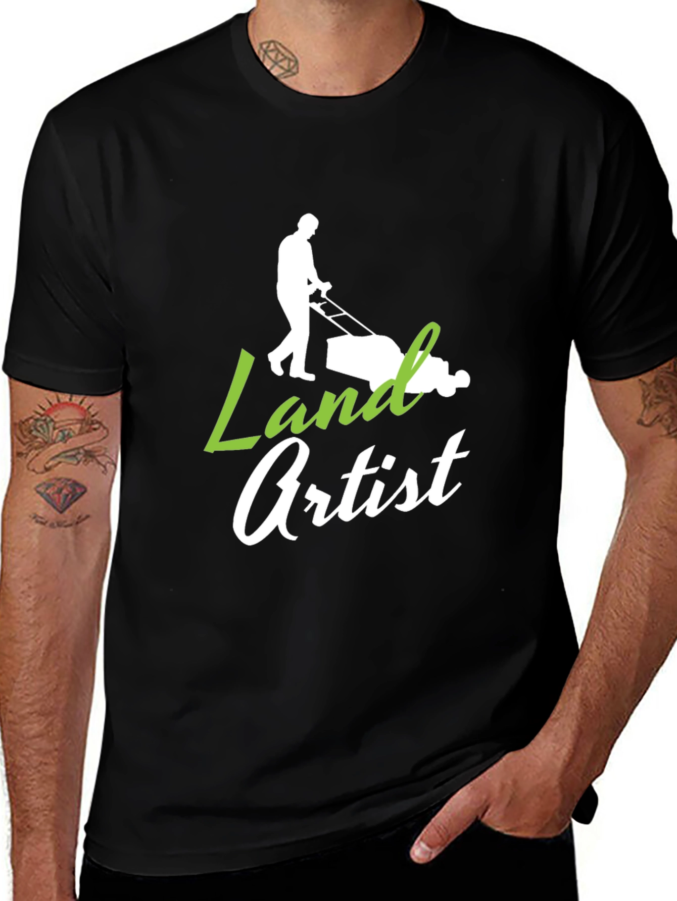 Variant 27 of Land Artist Graphic Tee - Lawn Care Humor