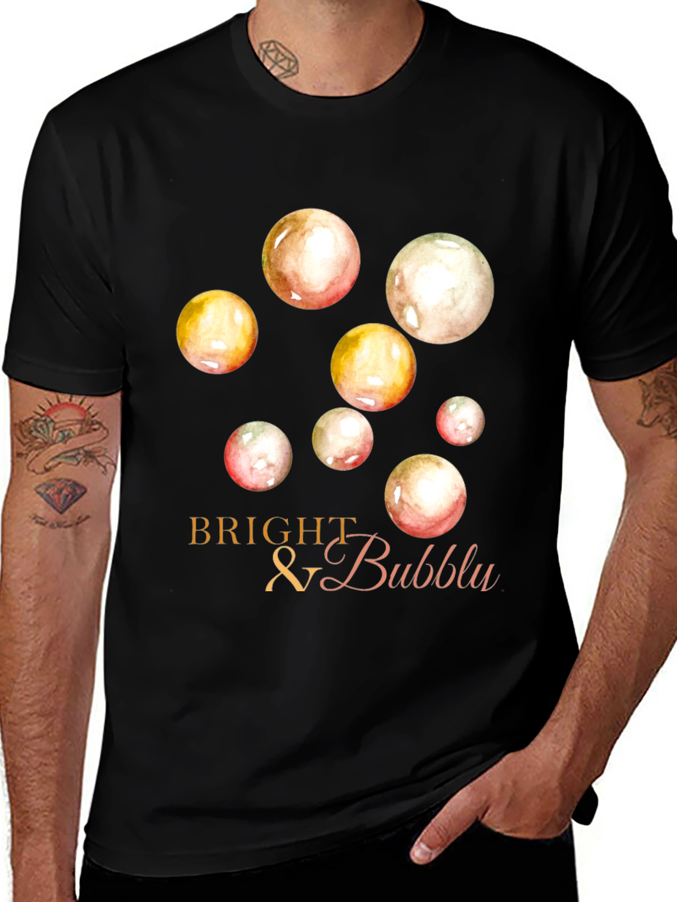 Variant 25 of Bright & Bubbly Graphic Tee - Soft Style