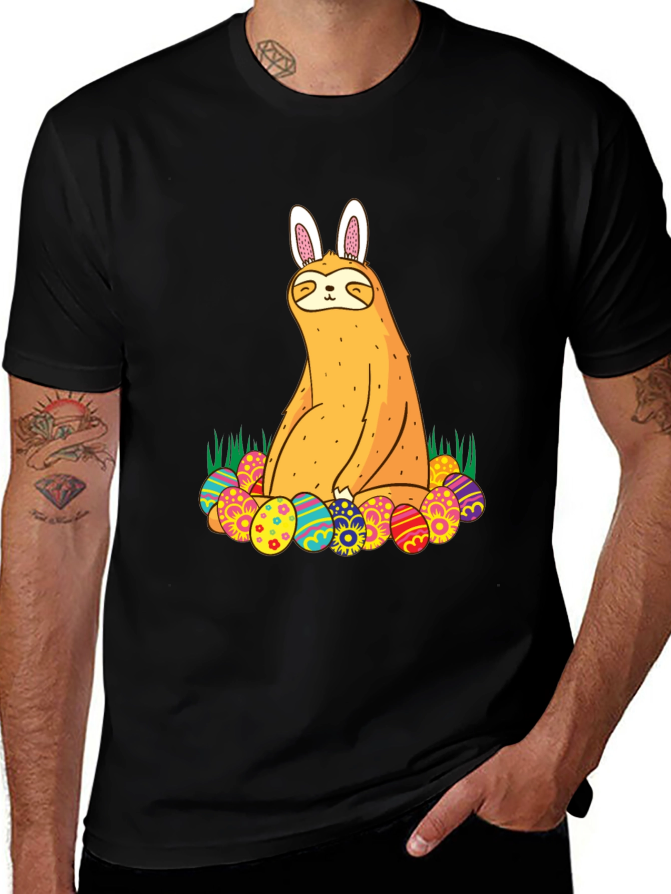 Variant 19 of Easter Sloth Bunny T-Shirt