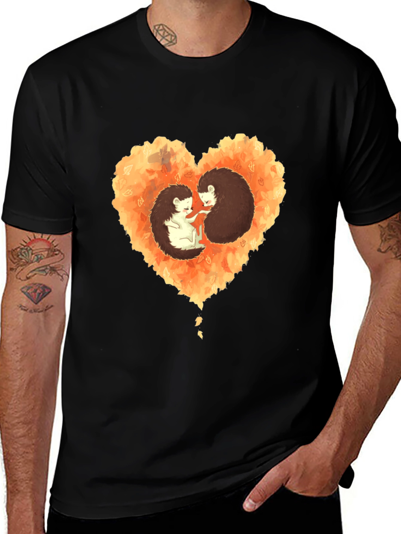 Variant 10 of Heart Hedgehog Graphic Tee