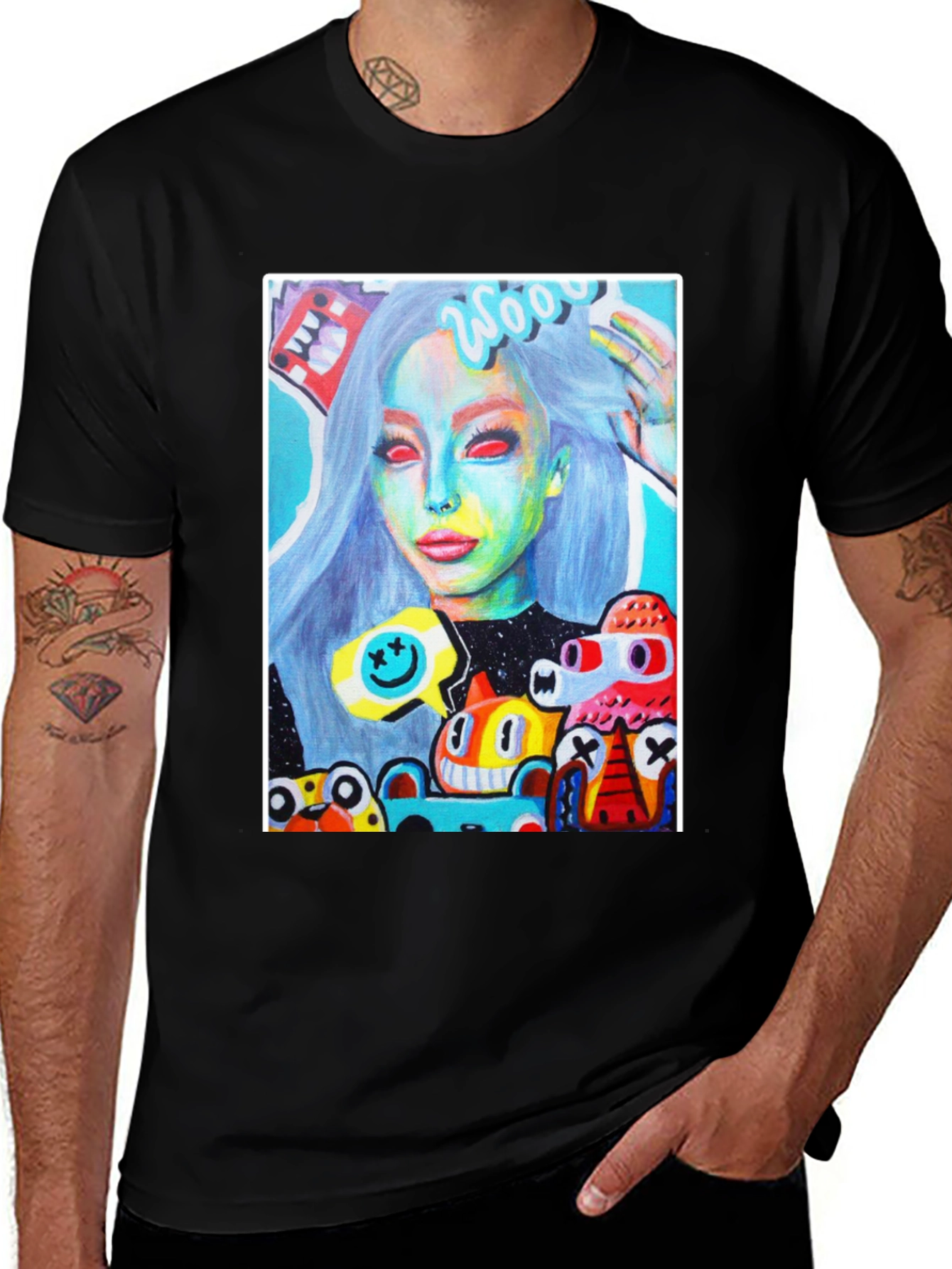 Variant 21 of Artistic Graphic Tee - Unique Pop Art Design