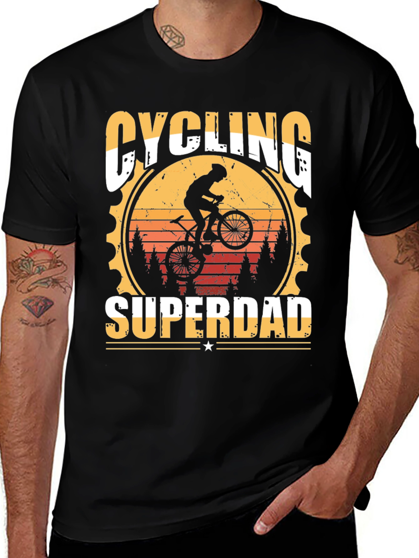 Variant 27 of Cycling Superdad T-Shirt