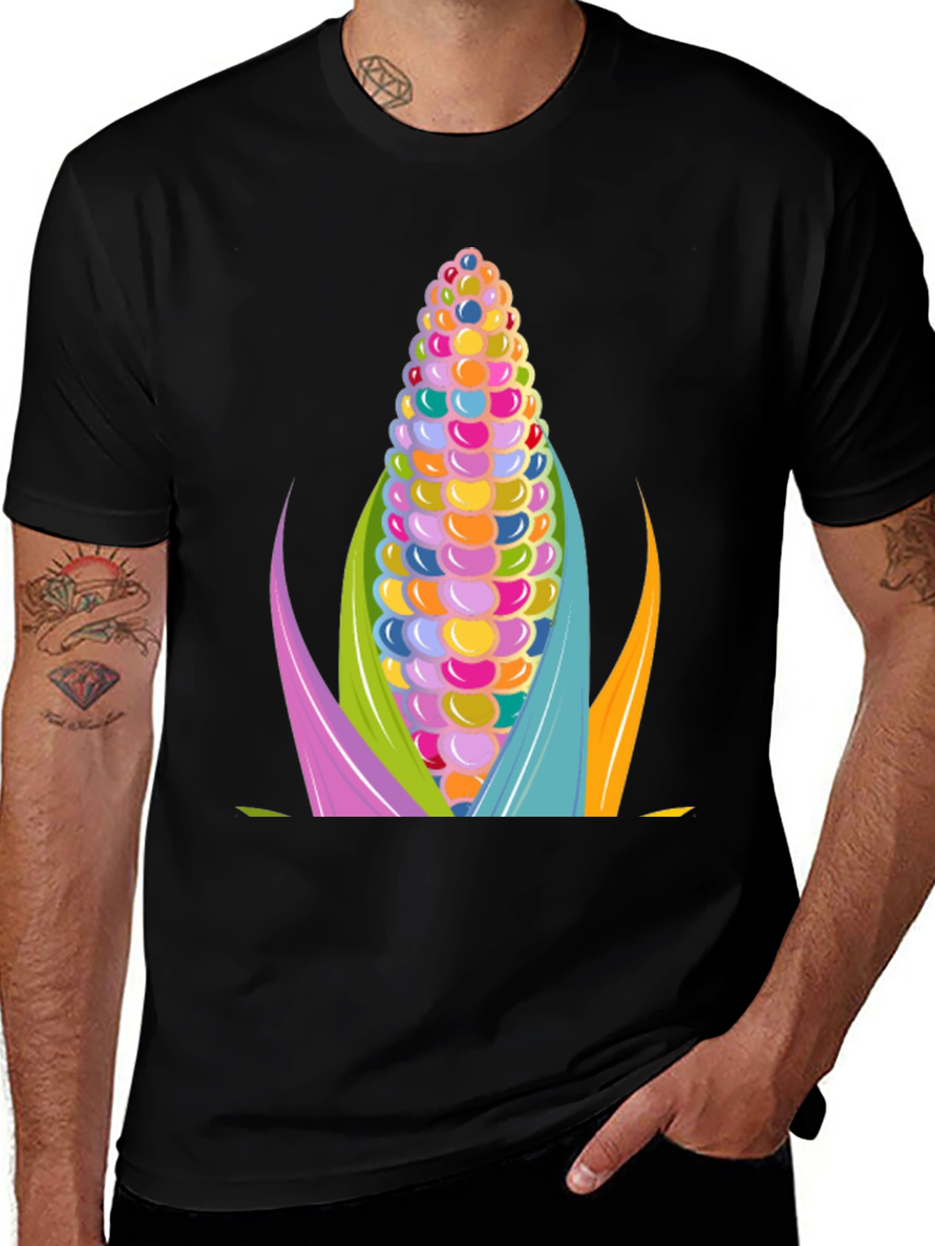 Variant 8 of Colorful Corn Graphic Tee