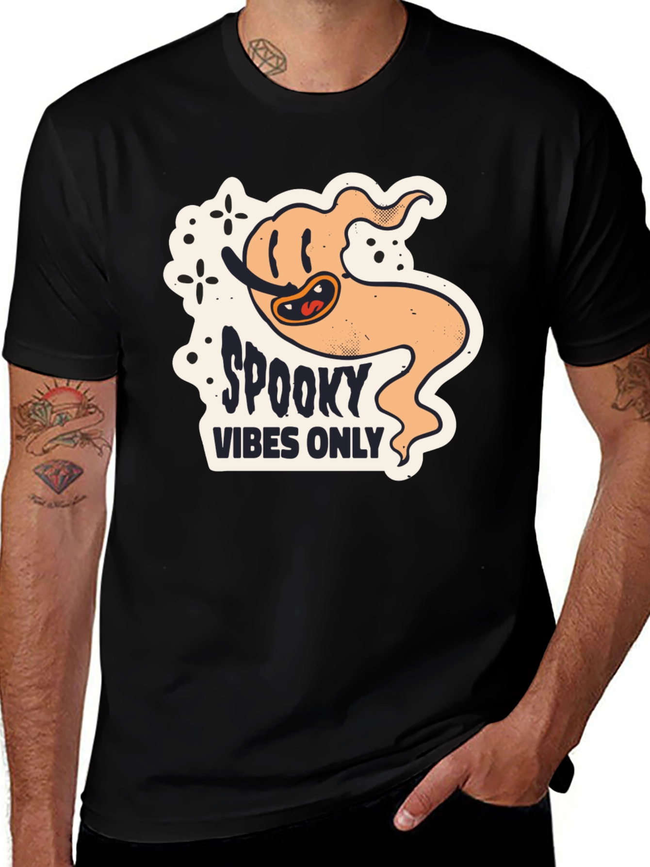 Variant 10 of Spooky Vibes Only Graphic Tee