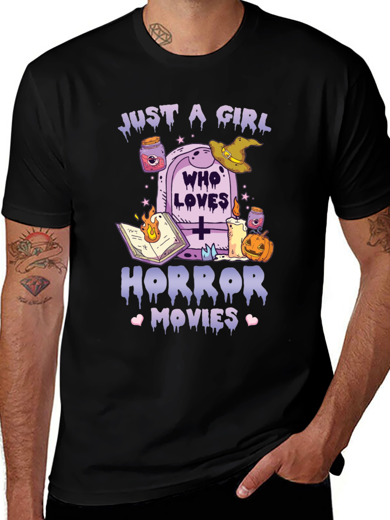 Variant 17 of Horror Movie Lover T-Shirt - Just A Girl