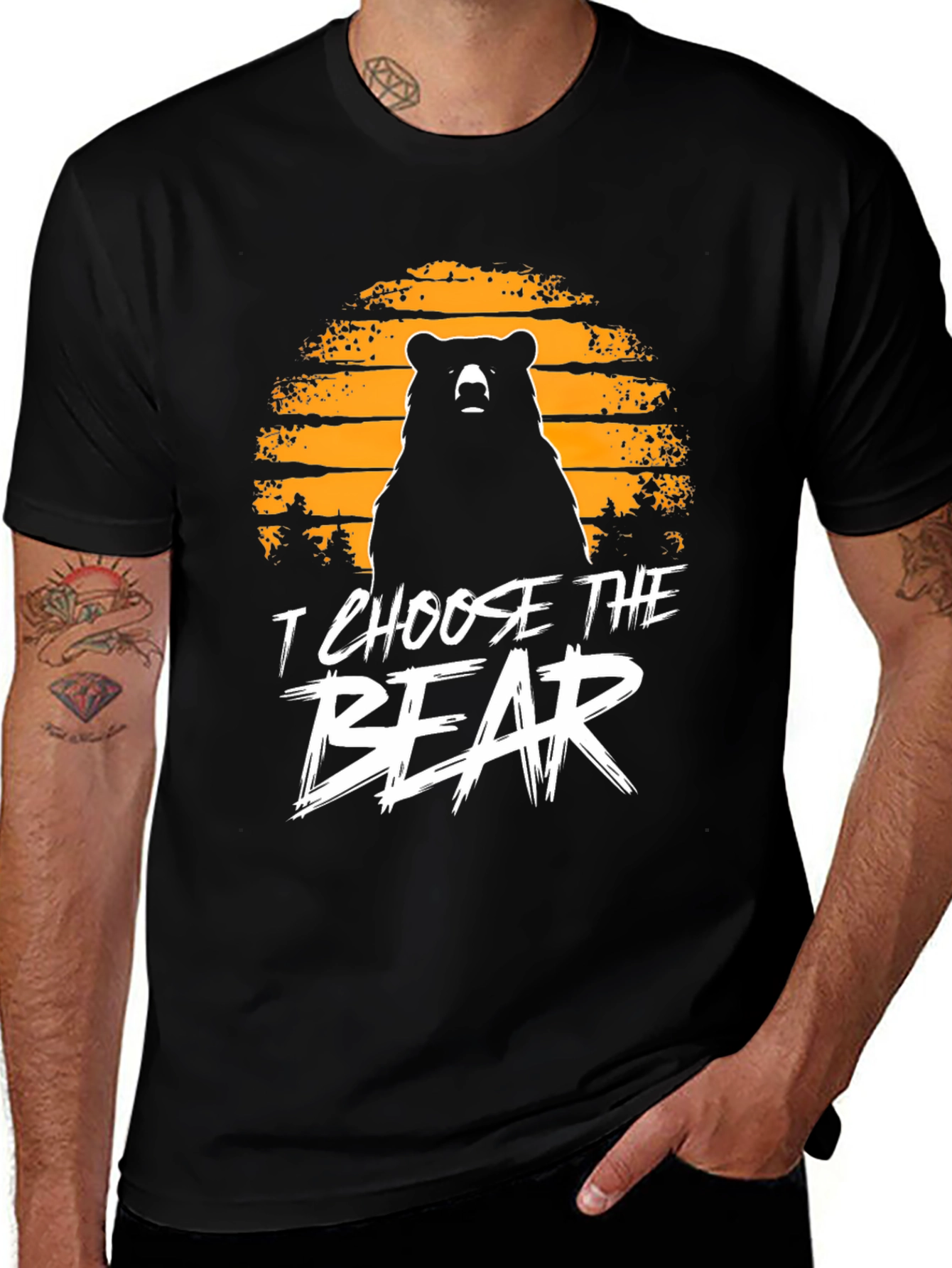 Variant 10 of I Choose the Bear Graphic T-Shirt