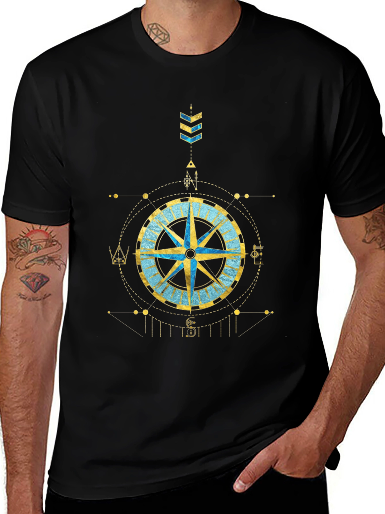 Variant 12 of Compass Graphic Tee - Stylish Design