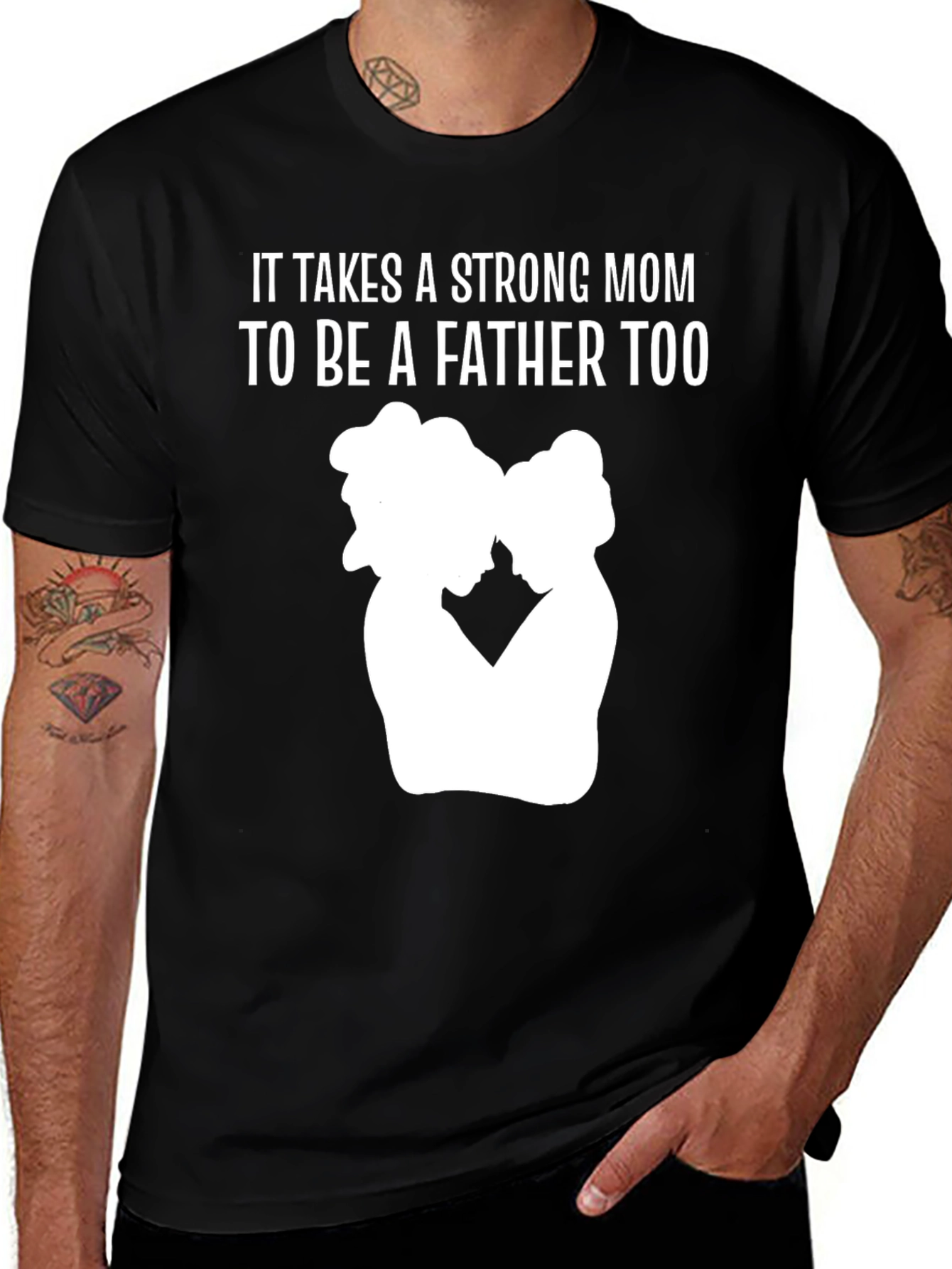 Variant 26 of Strong Mom Father T-Shirt