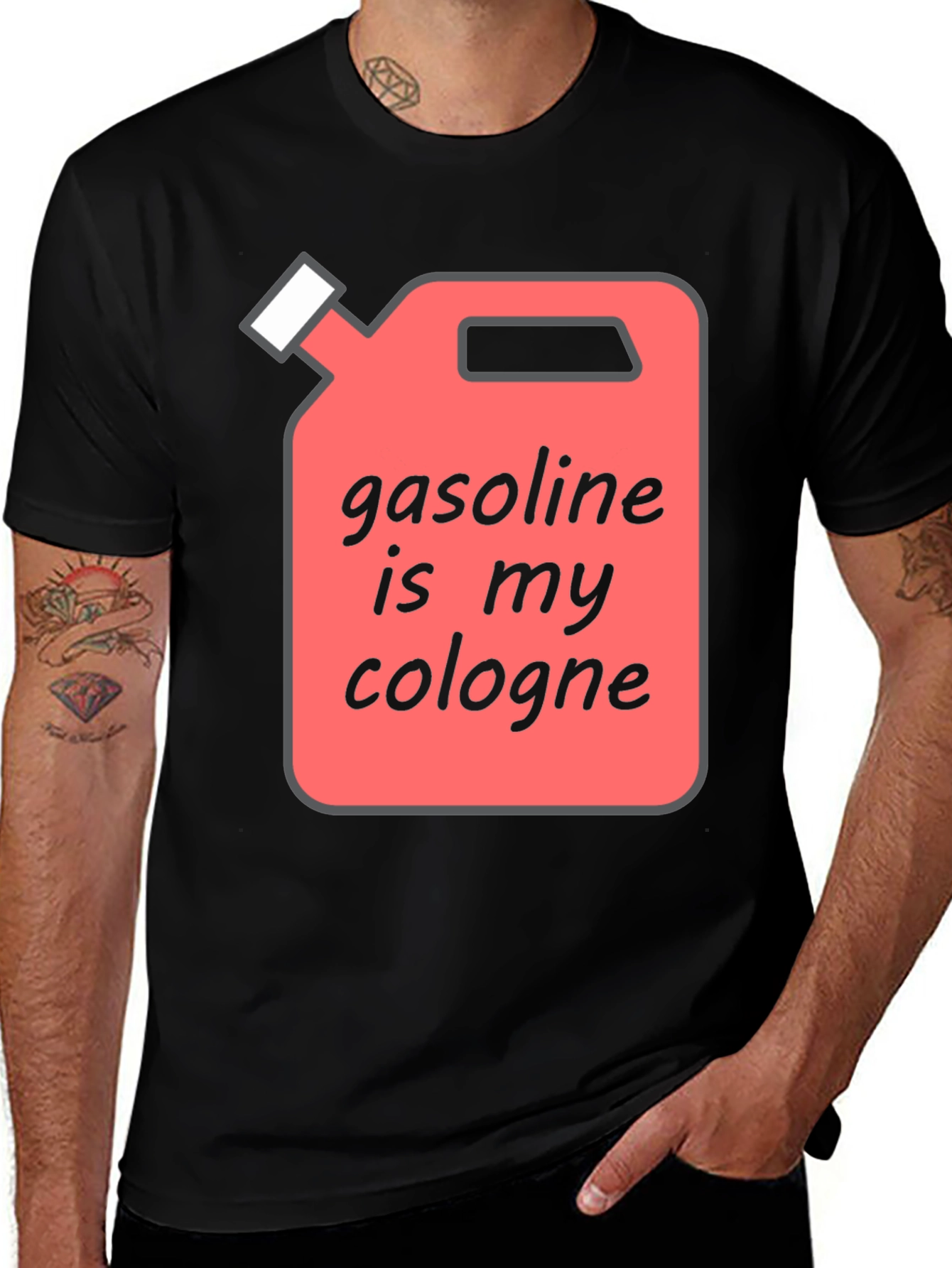 Variant 15 of Gasoline Cologne Graphic T-Shirt - Novelty Humor Tee
