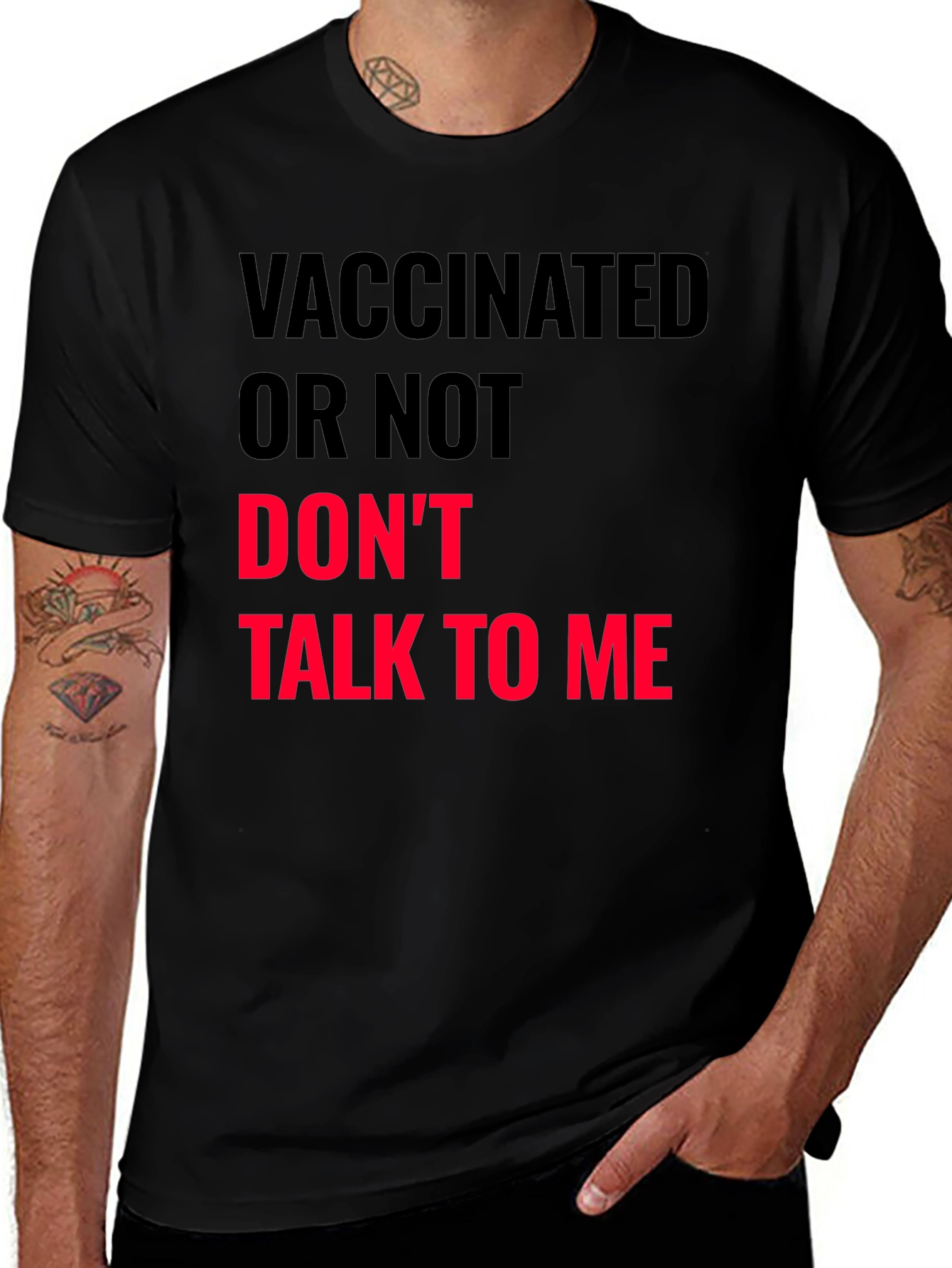 Variant 11 of Vaccinated Or Not T-Shirt - Humorous Slogan Tee