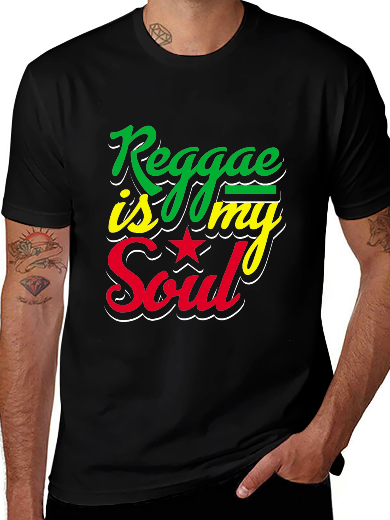 Variant 27 of Reggae Is My Soul Graphic T-Shirt