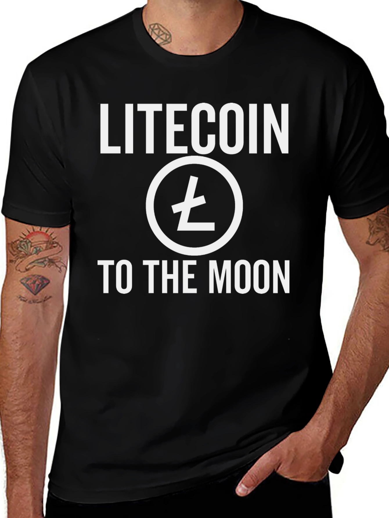 Variant 13 of Litecoin To The Moon Crypto T-Shirt