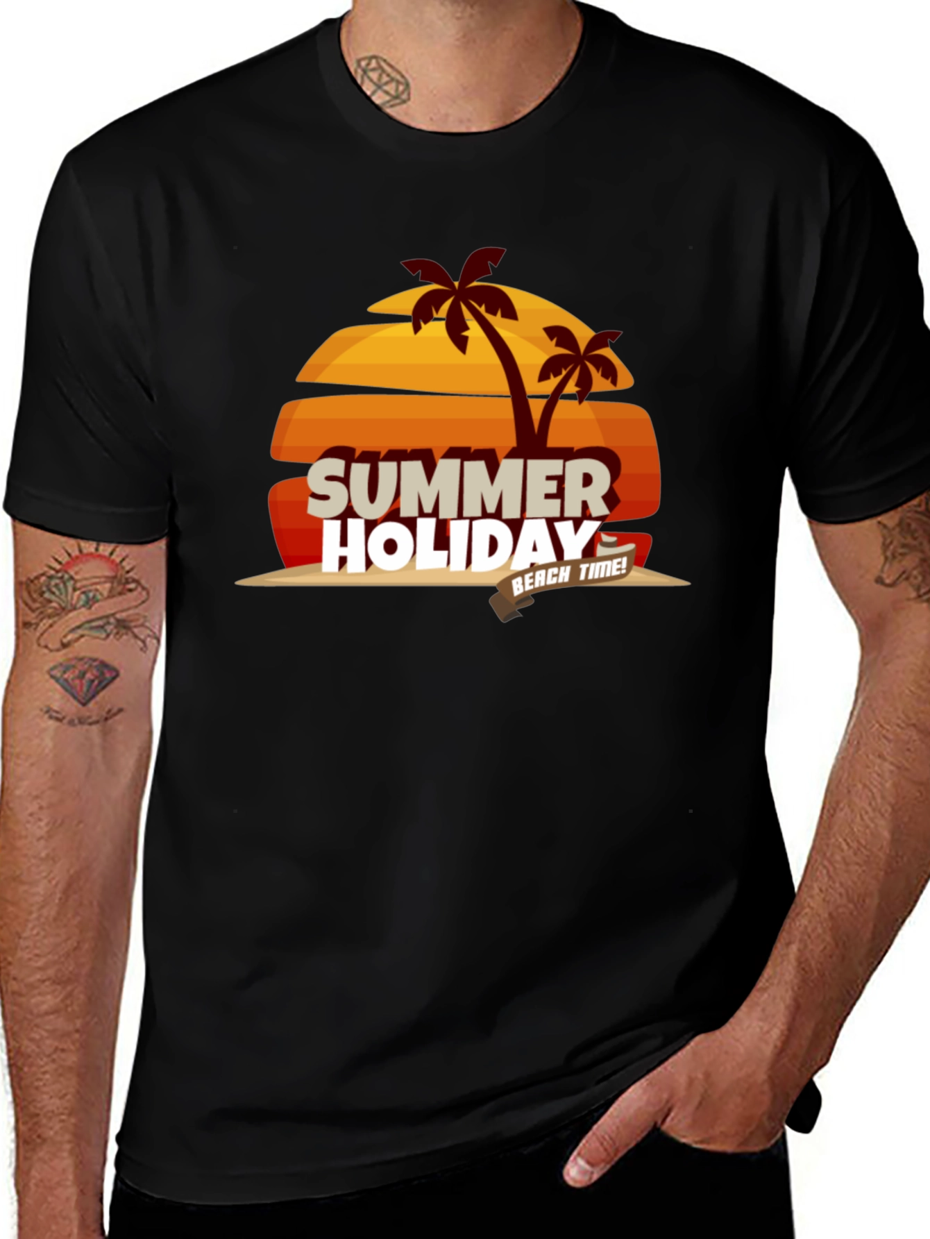 Variant 27 of Summer Holiday Graphic T-Shirt - Beach Time