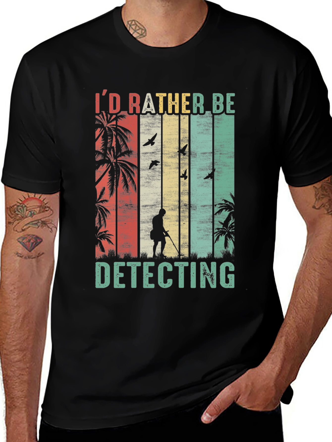 Variant 26 of Detecting T-Shirt - I'd Rather Be Detecting